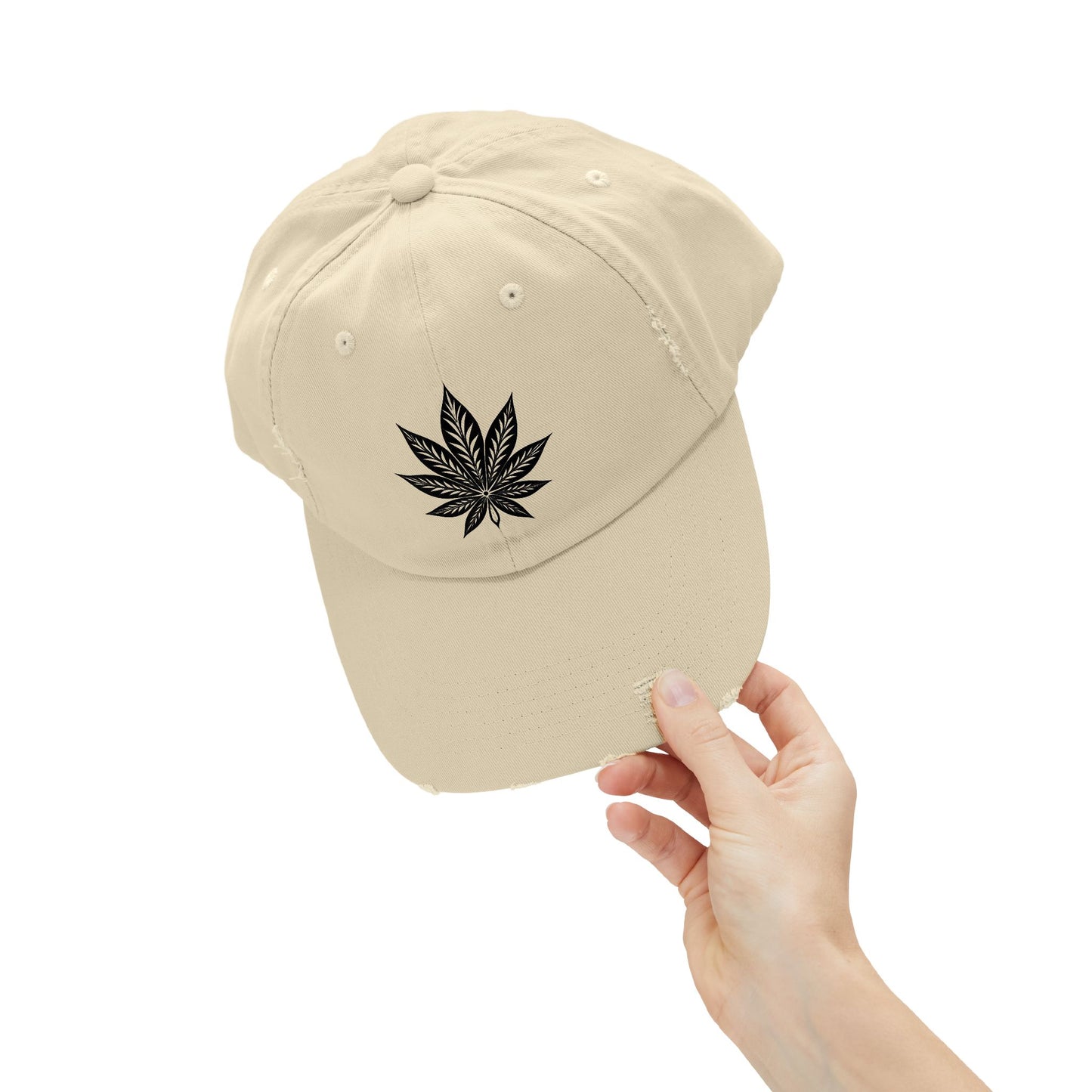 Distressed Embroidered Cap, Unisex Fashion Hat, Streetwear Accessory, Trendy Casual Wear, Gift for Him or Her