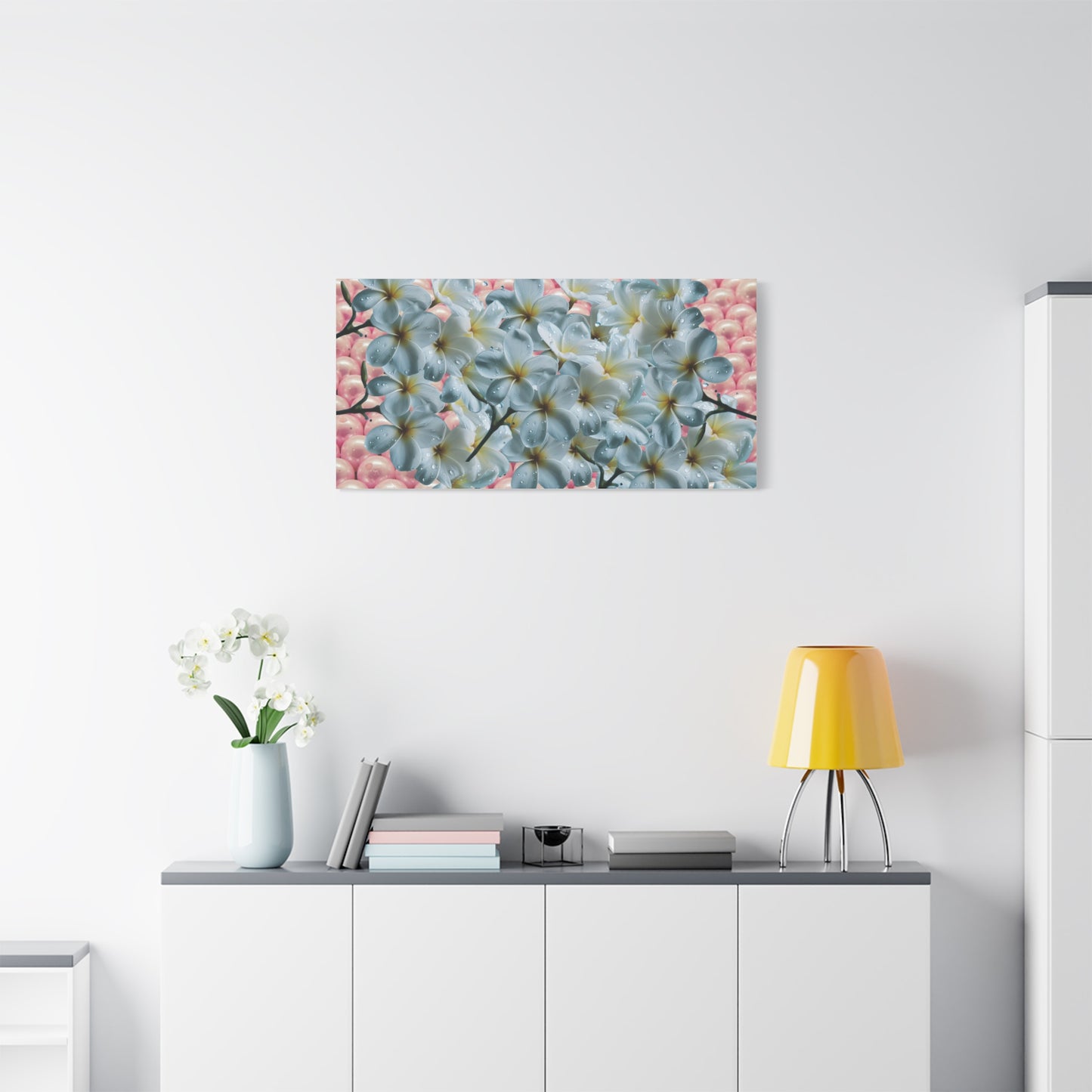 Floral Canvas Art Print - Elegant Home Decor, Botanical Wall Art, Gift for Her, Mother's Day Decoration, Vibrant Flower Artwork