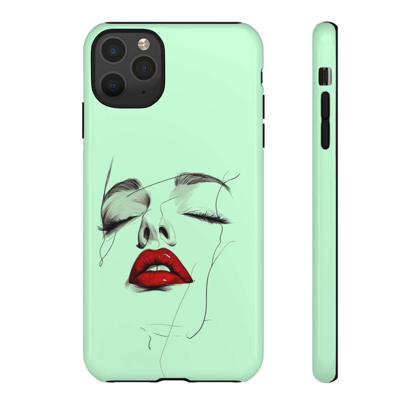 Stylish Phone Case, Artistic Phone Cover, Trendy Tech Accessory, Unique Cell Phone Protector, Gift for Her, Modern Aesthetic