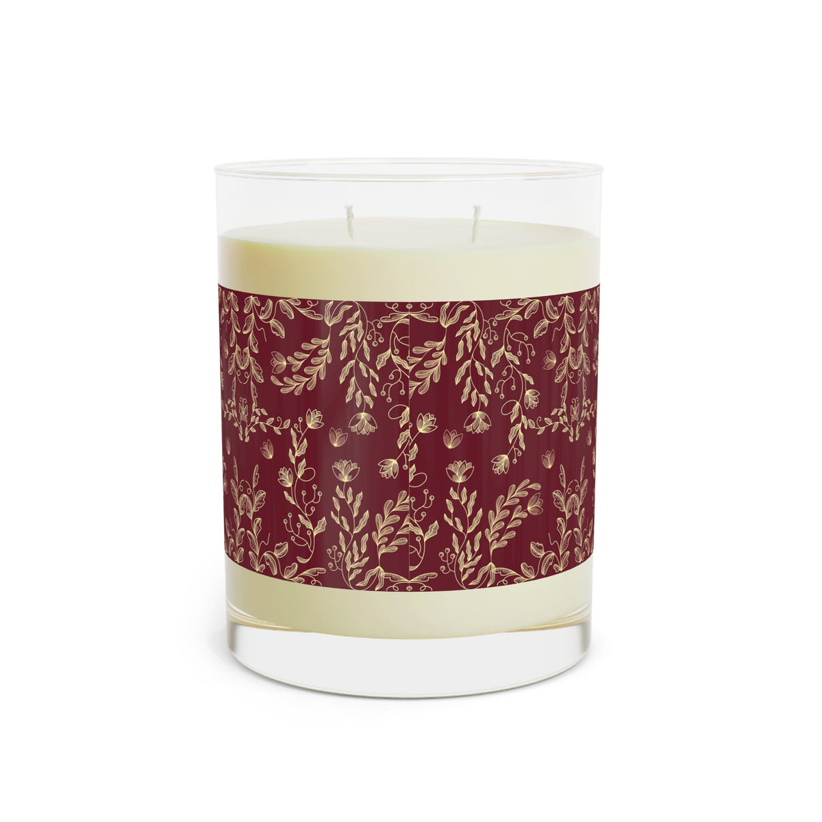 Rustic Floral Scented Candle, Cozy Home Decor, Aromatherapy Gift, Dual Wick Candle for Relaxation, Spa & Self-Care Essentials