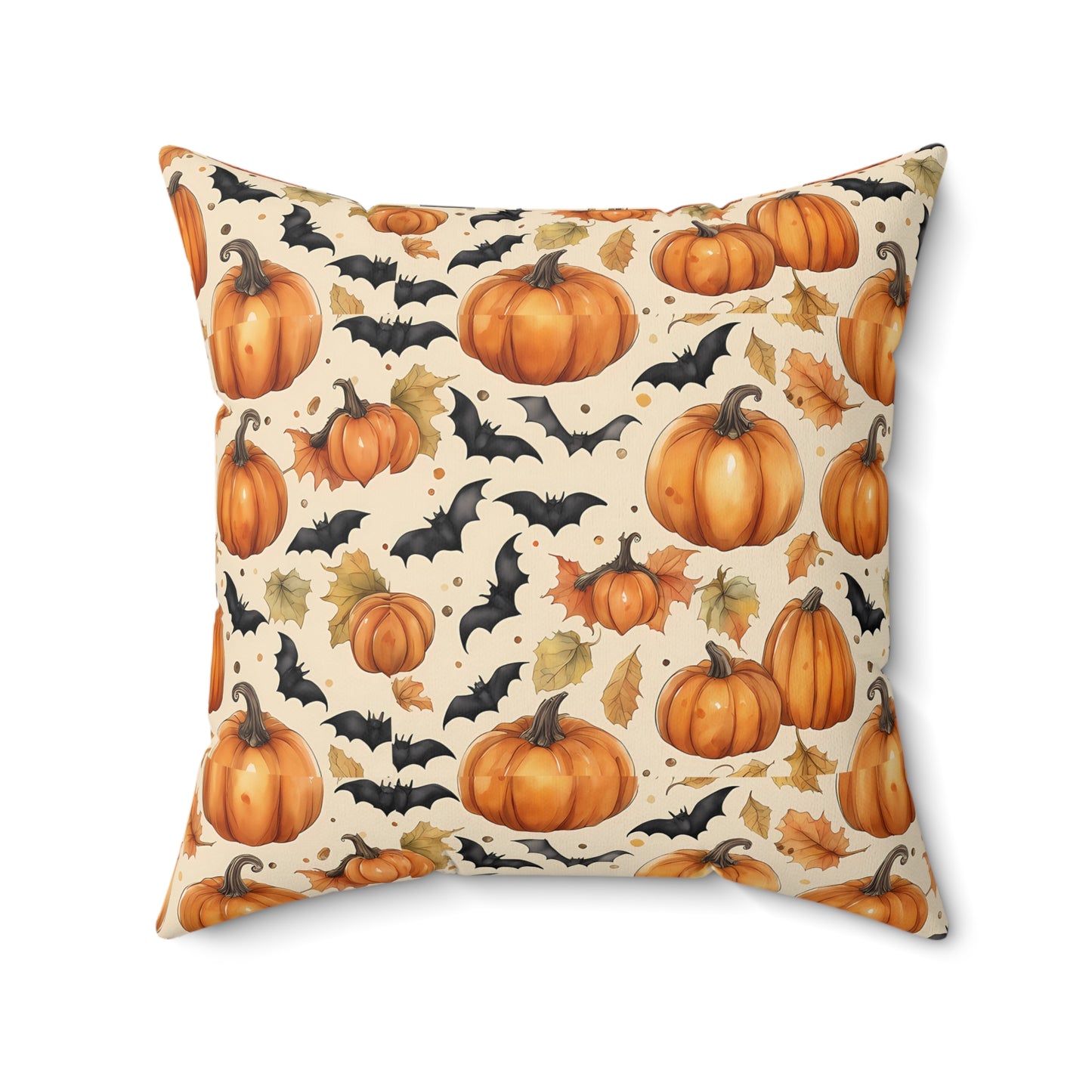 Halloween Pumpkin Bat Pillow, Decorative Throw Cushion for Fall Decor, Autumn Home Accents, Cozy Halloween Decor, Spooky Season Gift