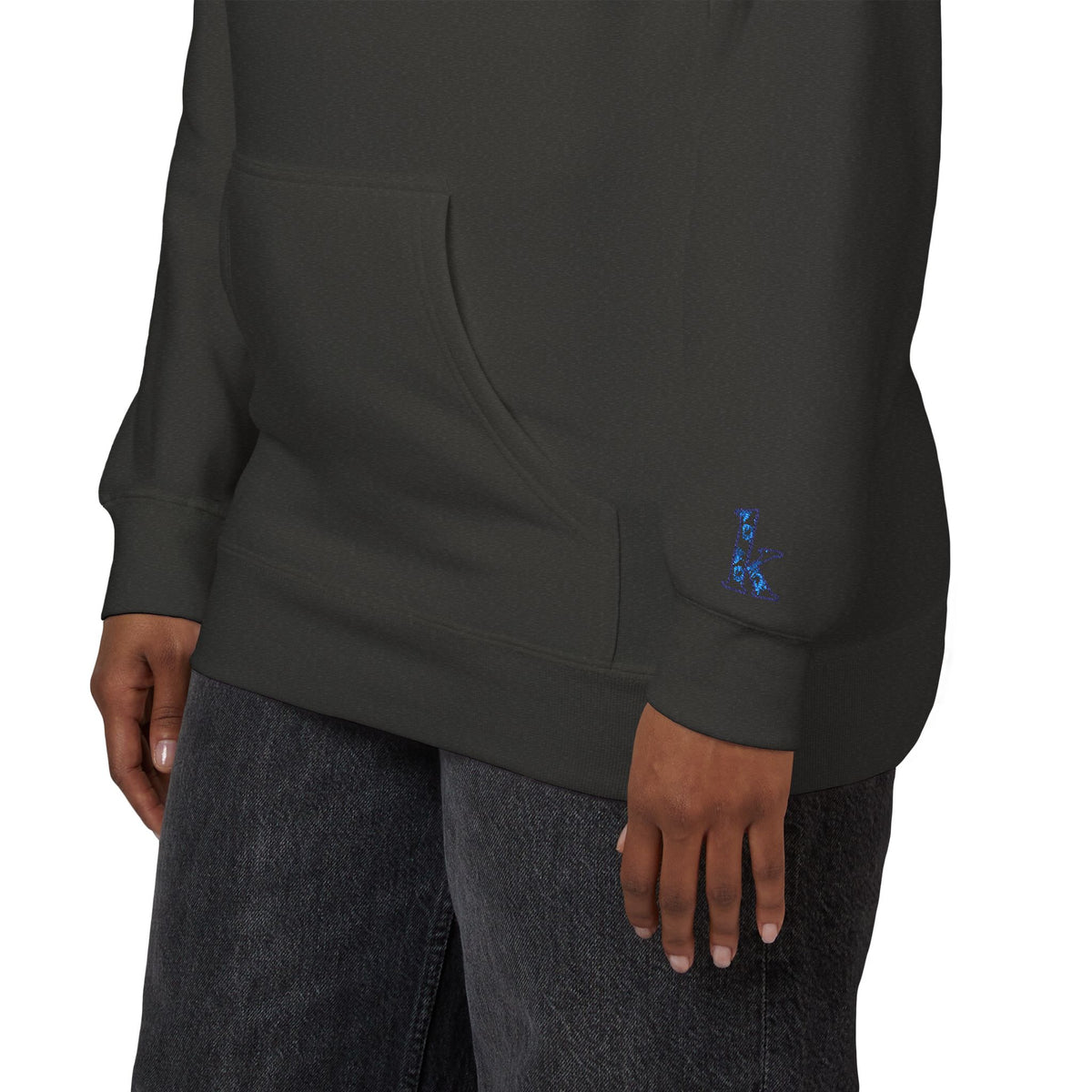 Cozy Floral Monogram Fleece Hoodie for Unisex - Perfect Gift for Birthdays, Valentine’s Day, Casual Wear, Adventure