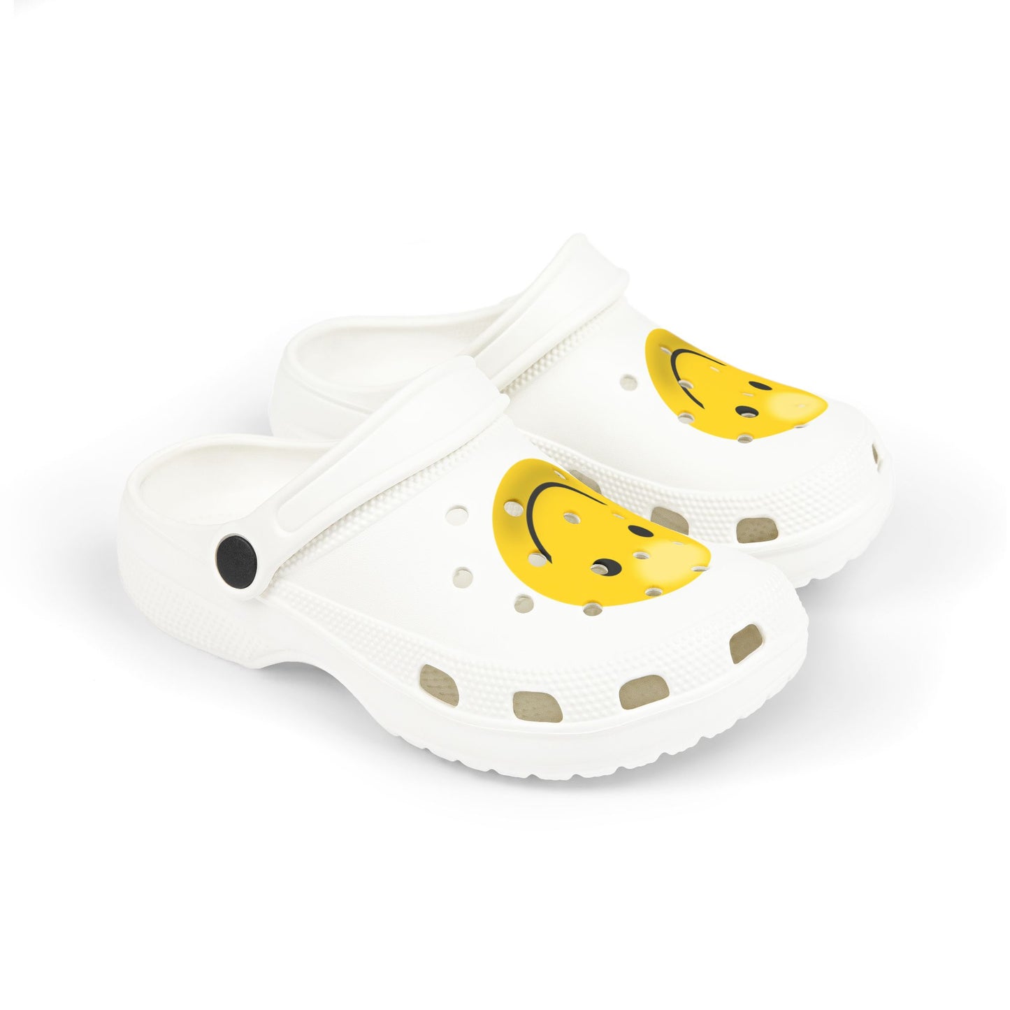 Smiley Face Clogs, Kid's EVA Foam Shoes, Comfortable Summer Footwear, Fun Playtime Shoes, Gift for Kids, Cute Garden Clogs