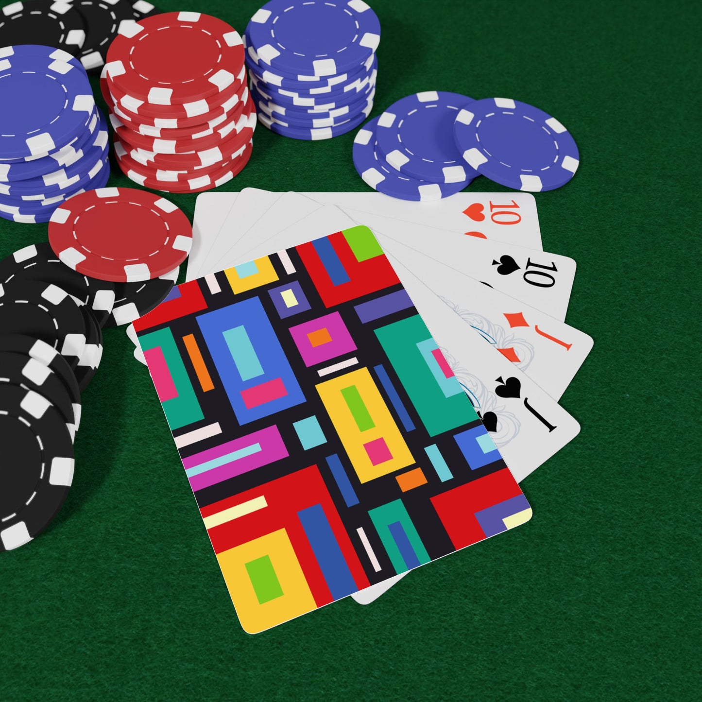 Vibrant Poker Playing Cards Set, Colorful Card Game, Fun Gift for Gamers, Housewarming, Parties, Poker Nights, Unique Accessories