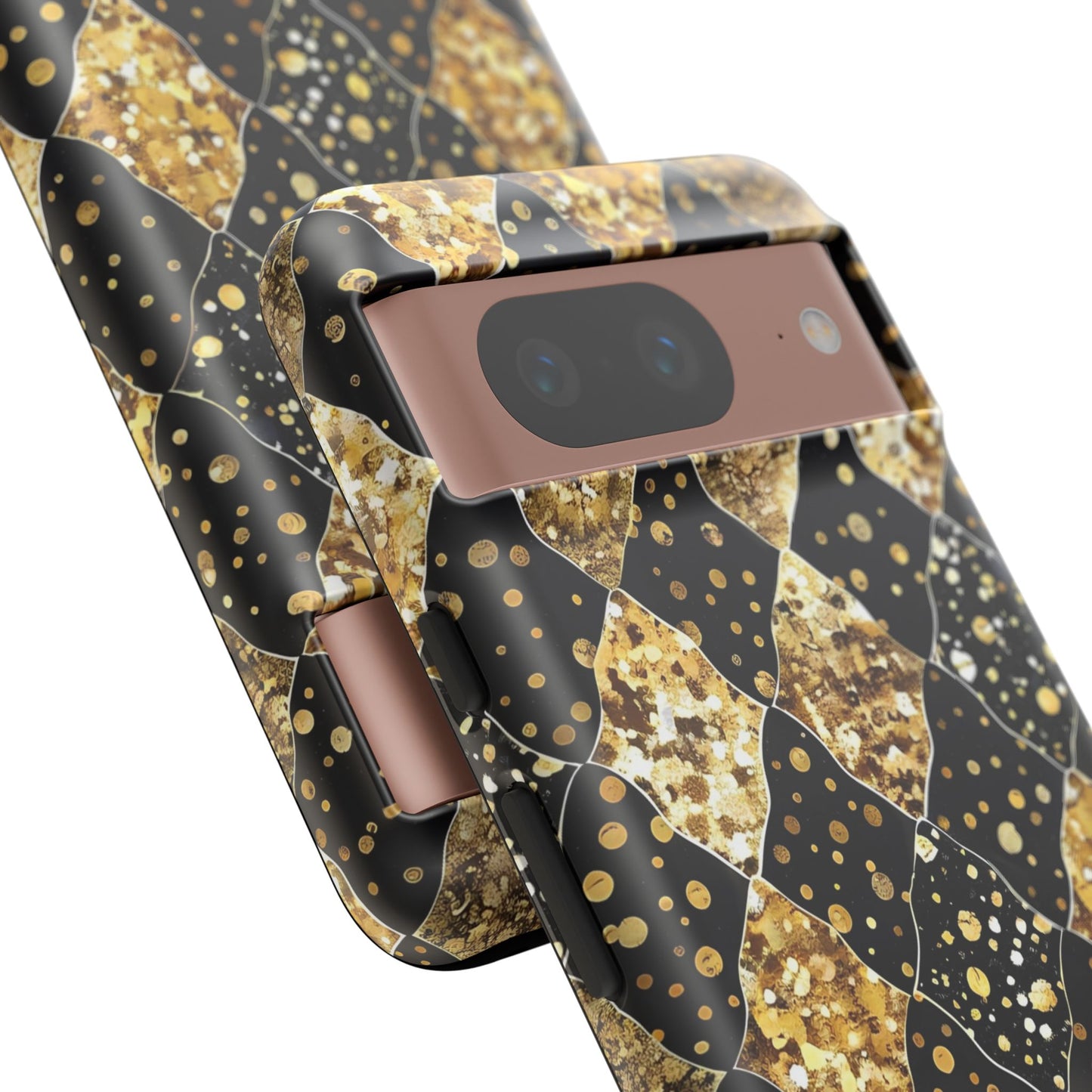 Elegant Gold & Black Phone Case for Tough Protection