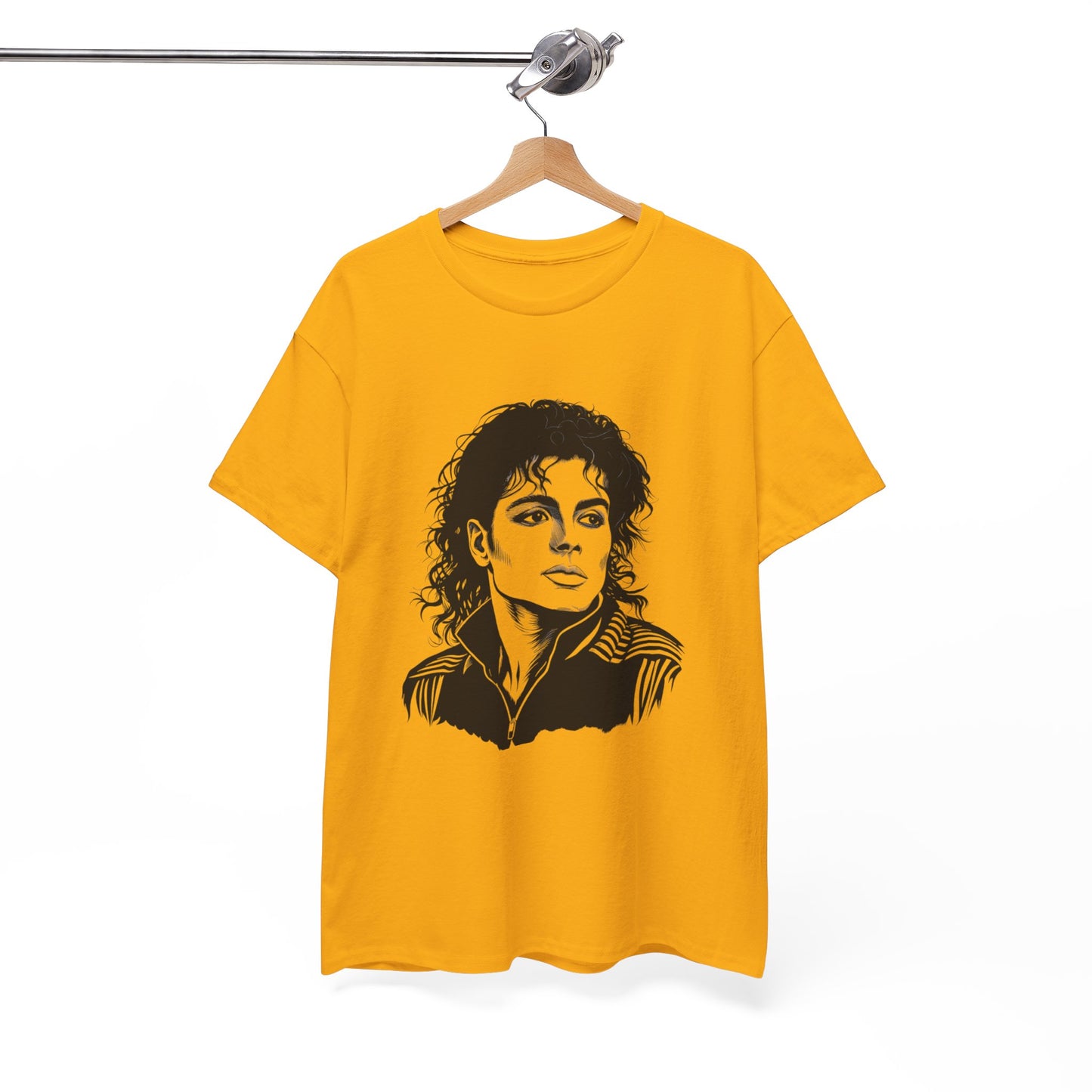 Michael Inspired Unisex Heavy Cotton Tee, Vintage Style Shirt, Retro Graphic Tee, Music Lover Gift, Unisex Casual Wear