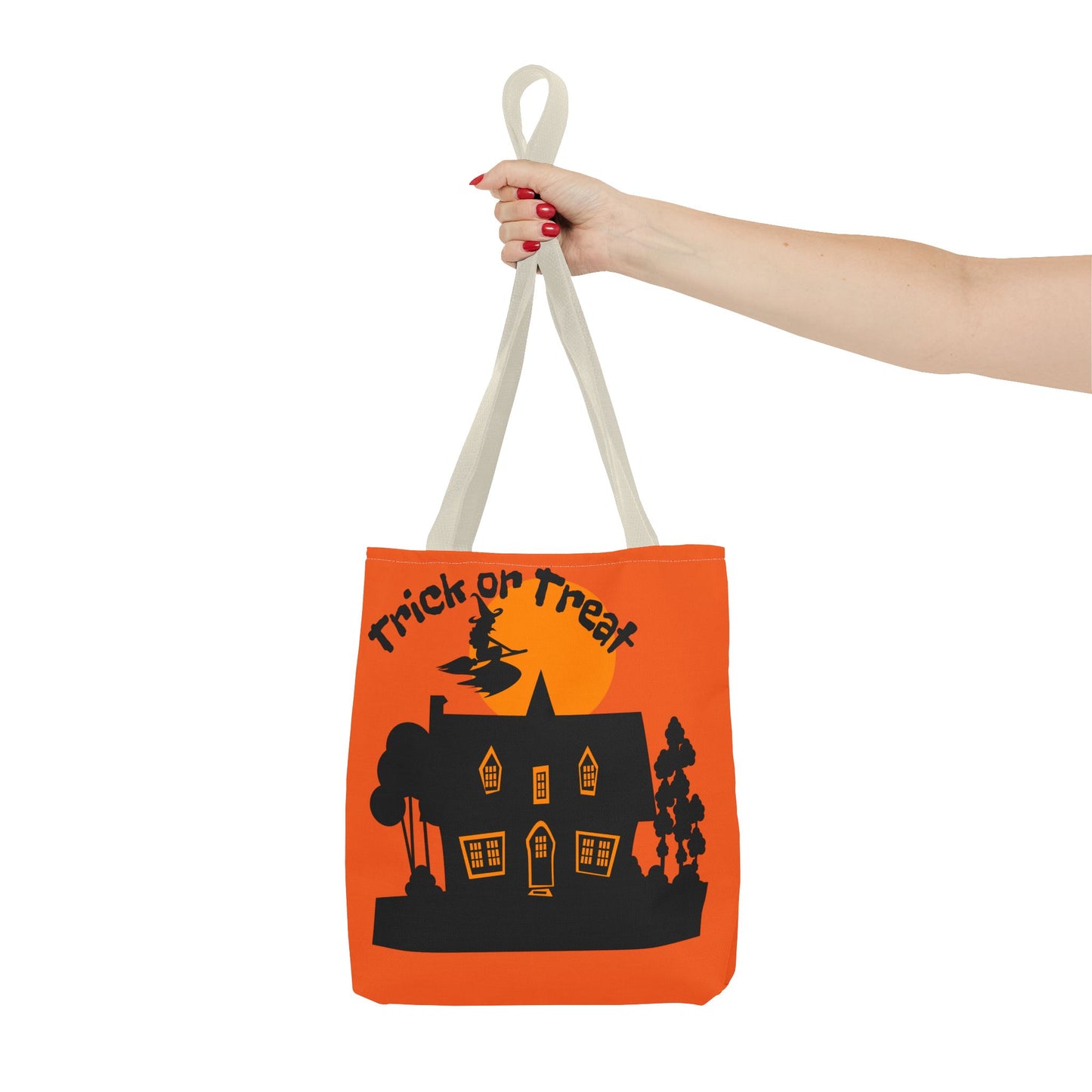 Halloween Tote Bag, Spooky Witch Design, Trick or Treat Bag, Fall Accessory, Seasonal Shopping Bag, Festival Gift