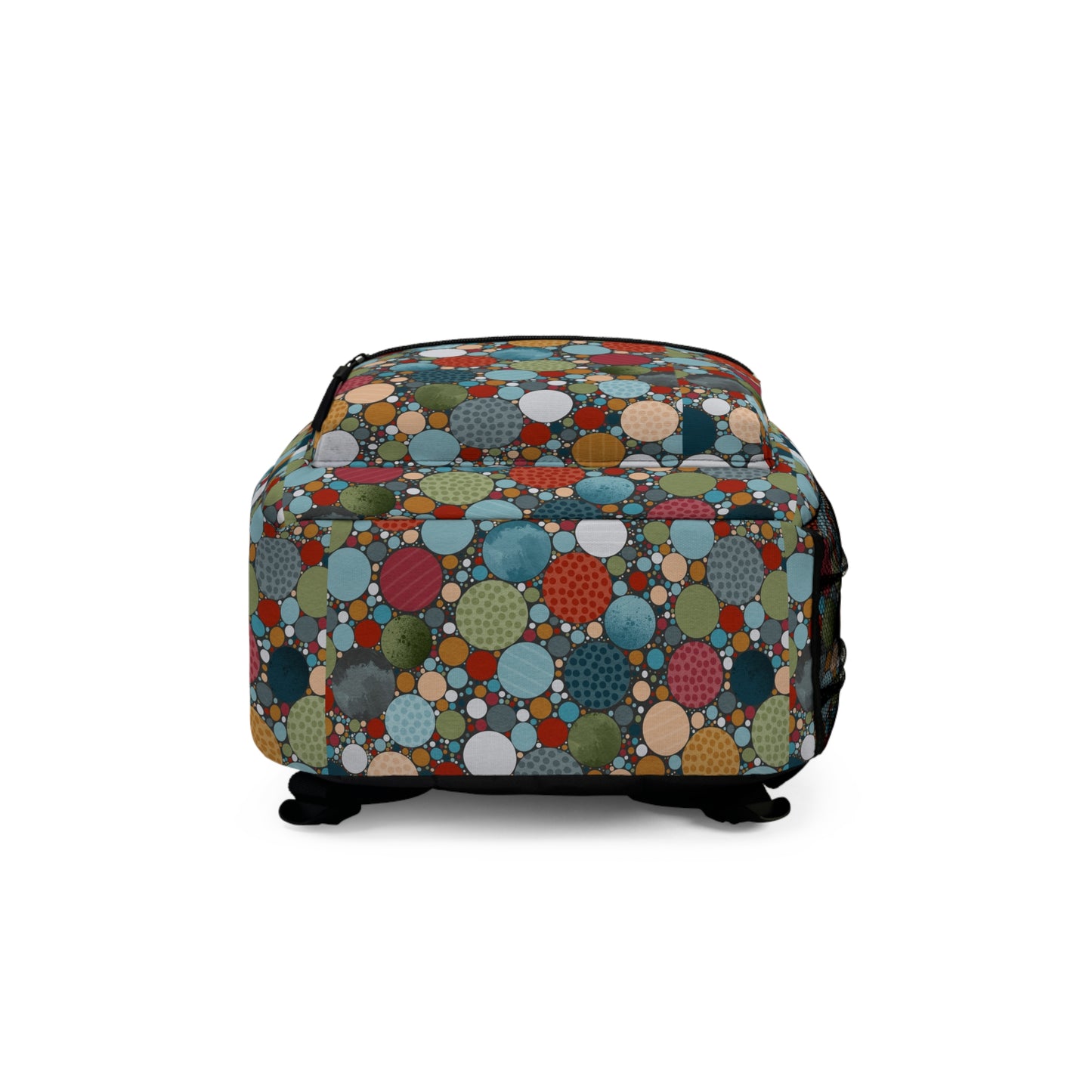 Colorful Polka Dot Backpack, Trendy School Bag, Travel Essentials, Cute Back-to-School Accessory, Stylish Everyday Use, Chic Gift Idea