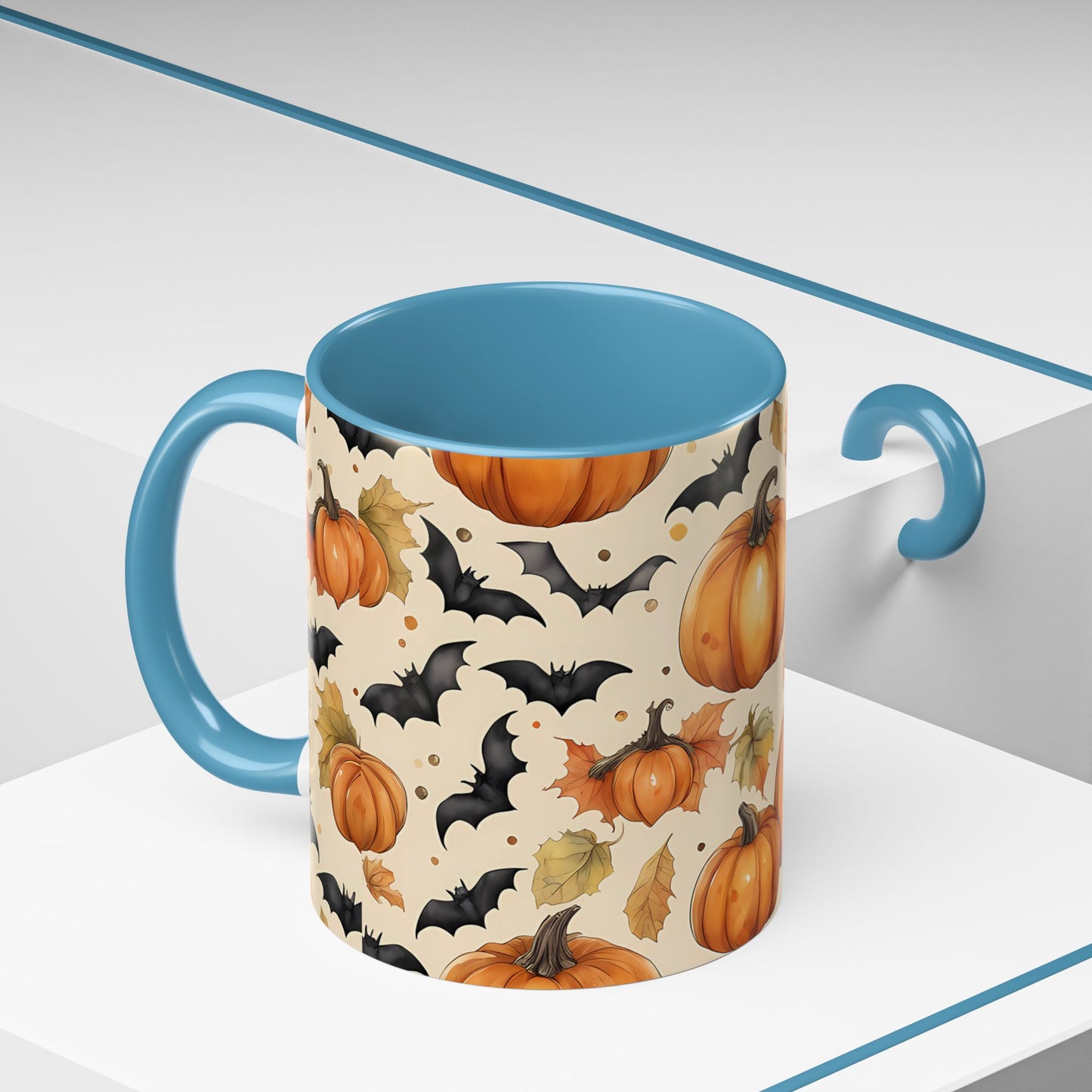Pumpkin Halloween Coffee Mug, Fall Decor Mugs, Spooky Halloween Gifts, Autumn Drinkware, Seasonal Coffee Cups