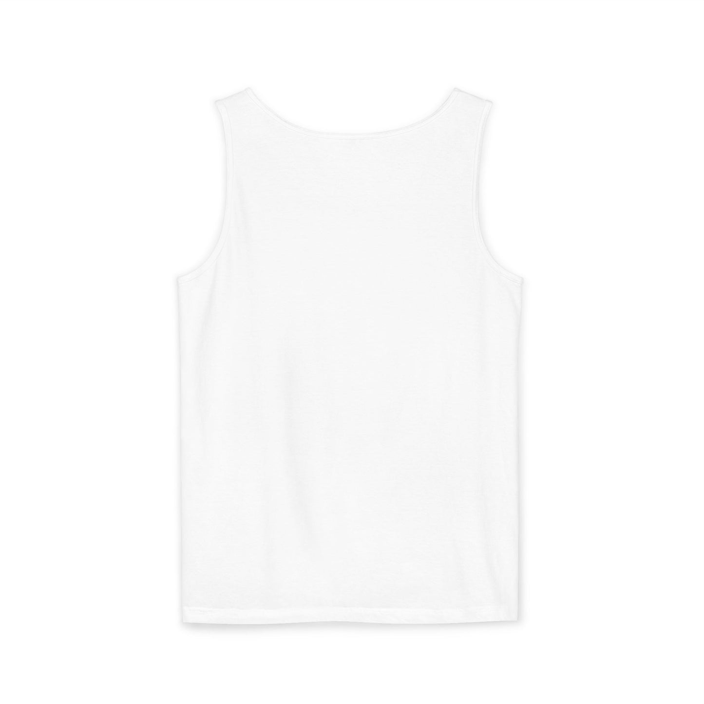 5-Star "WANTED" Garment-Dyed Tank Top, Unisex Summer Shirt, Gift for Him/Her, Trendy Casual Wear, Pool Party Outfit, Unique Graphic Tee