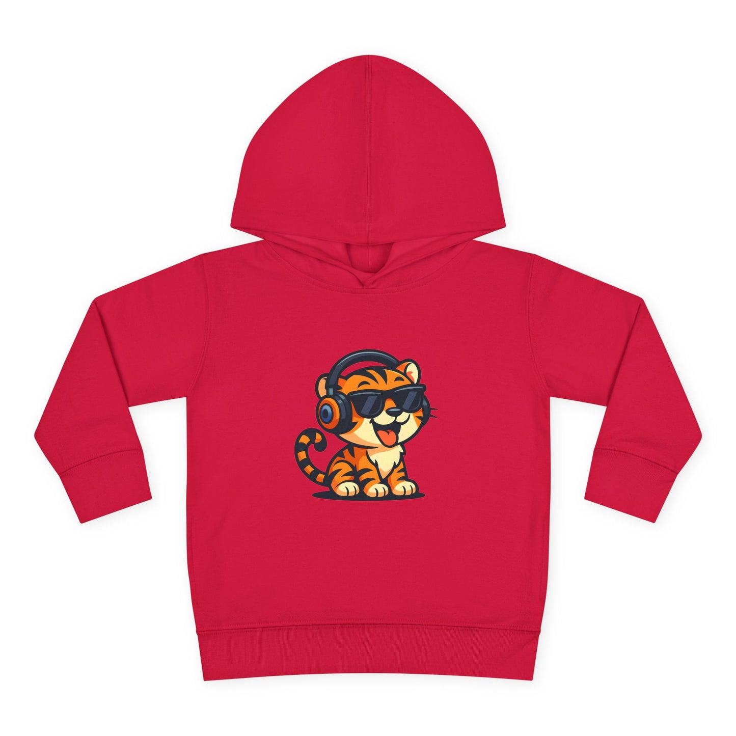 Toddler Cool Cat Fleece Hoodie - Fun Kids Apparel for Playtime, Birthday Gift, Nursery, Casual Wear, Music Lovers