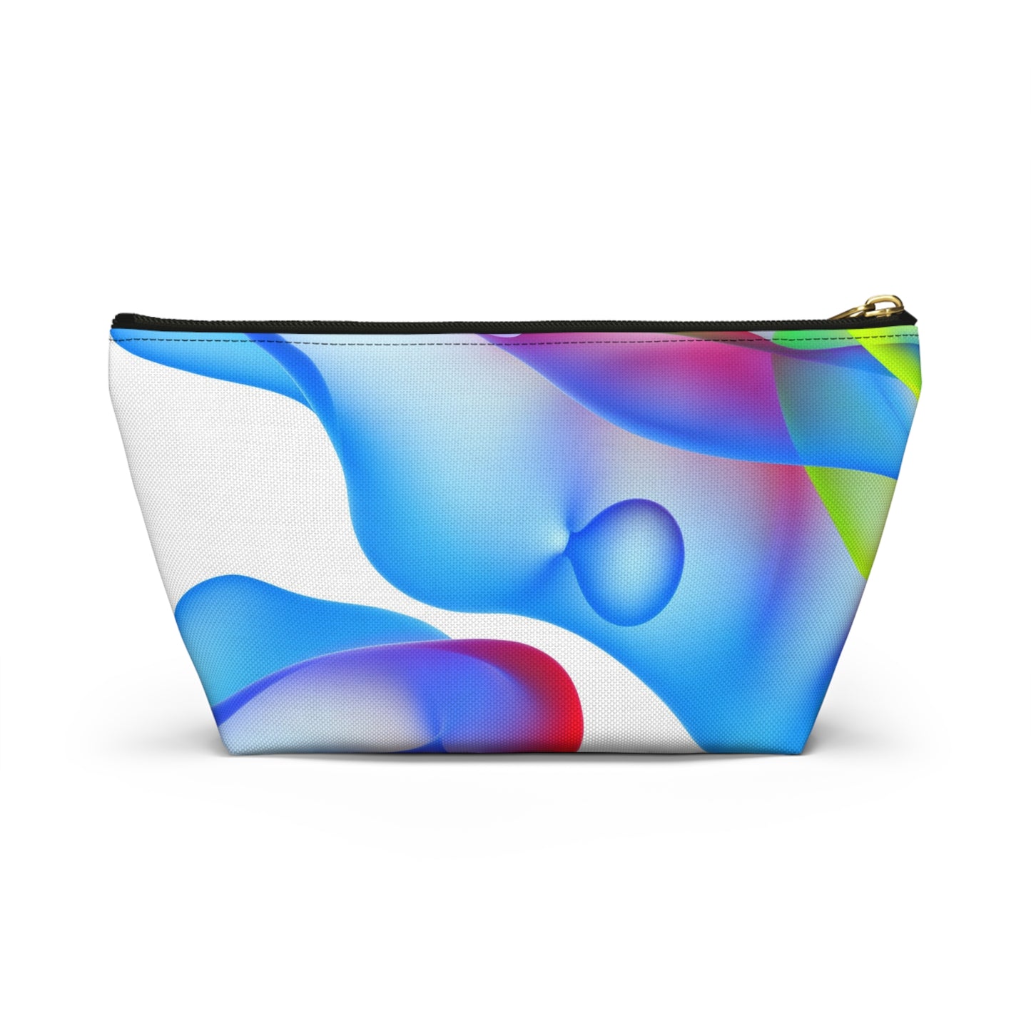 Vibrant Accessory Pouch, Colorful Makeup Bag, Artistic Travel Organizer, Fun Gift for Her, Modern Design Pouch