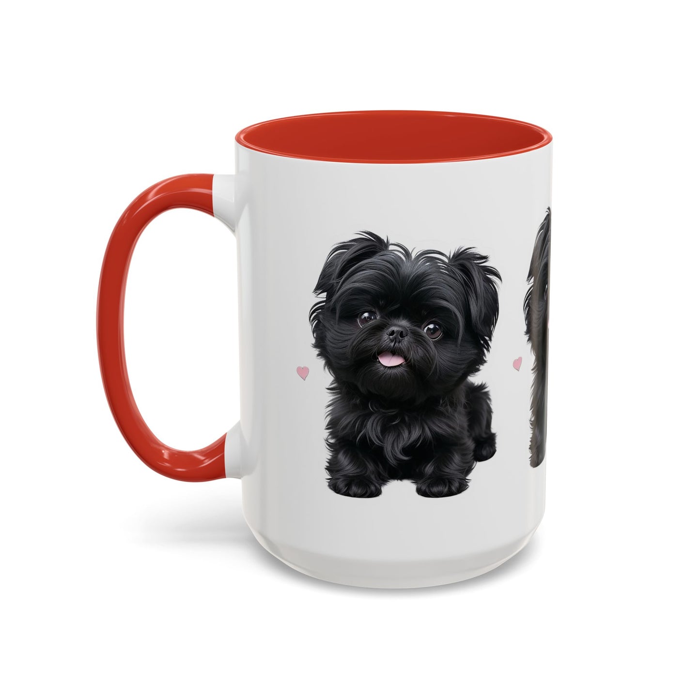 Cute Pug Accent Coffee Mug, Pet Lover Gift, Coffee Cup, Dog Mom Mug, Black Dog Ceramic Mug