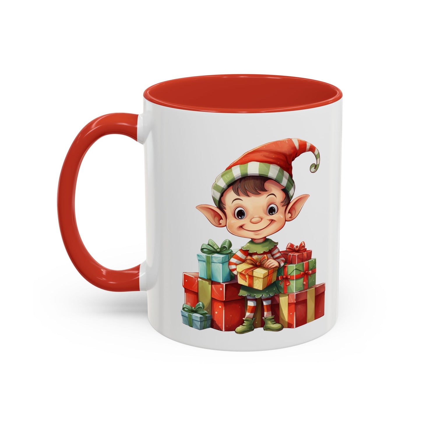 Holiday Elf Coffee Mug - Festive Gift Mug, Christmas Decor, Cute Elf Mug, Coffee Lover Gift, Winter Holiday Drinkware