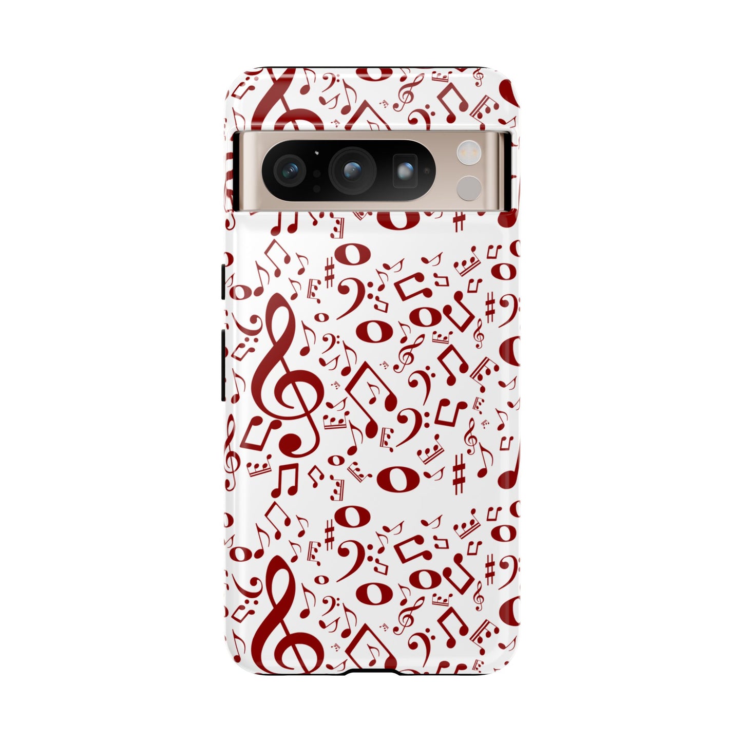 Musical Note Phone Case, Tough iPhone Cover, Gift for Musicians, Customizable, Music Lover's Accessory, Durable Phone Protection
