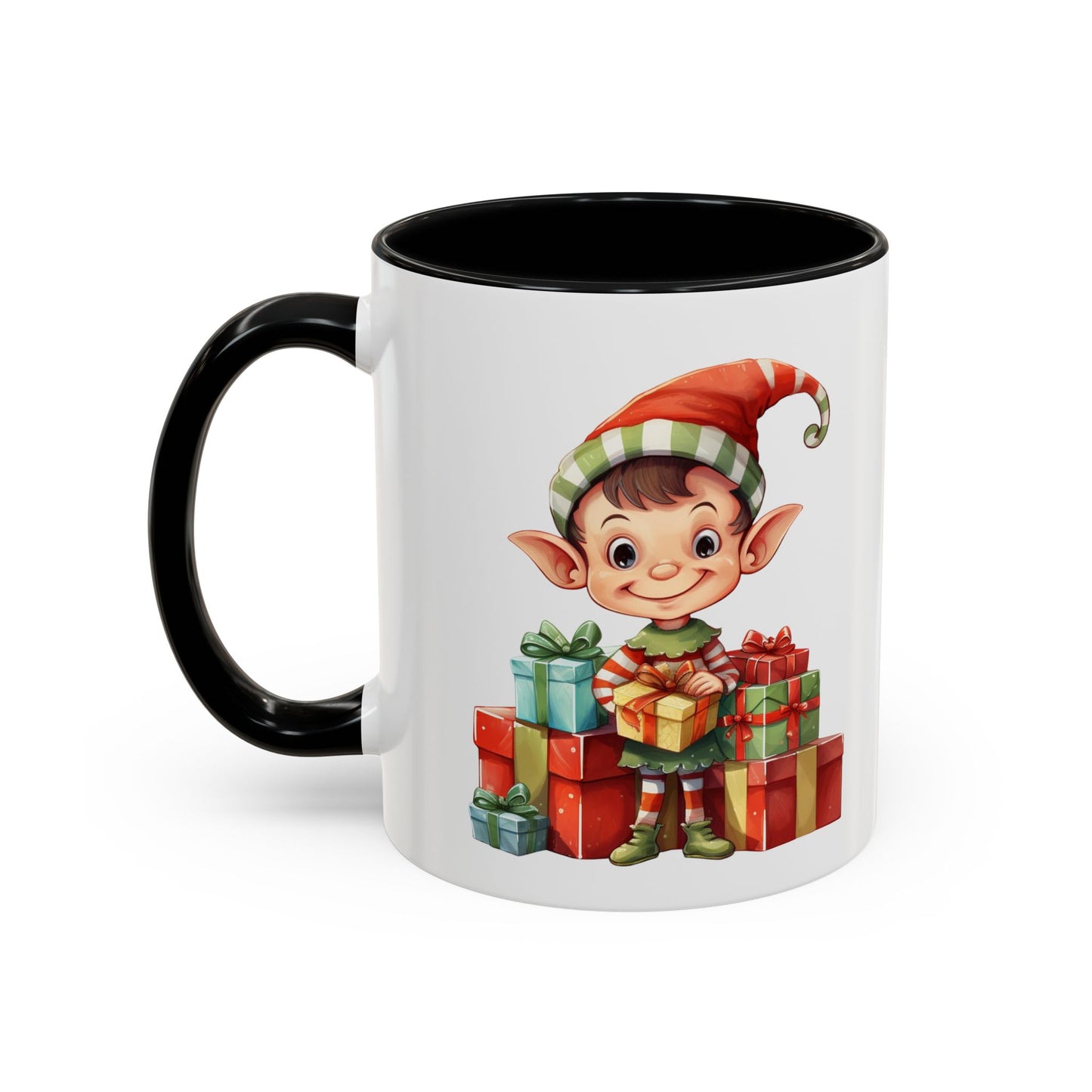 Holiday Elf Coffee Mug - Festive Gift Mug, Christmas Decor, Cute Elf Mug, Coffee Lover Gift, Winter Holiday Drinkware