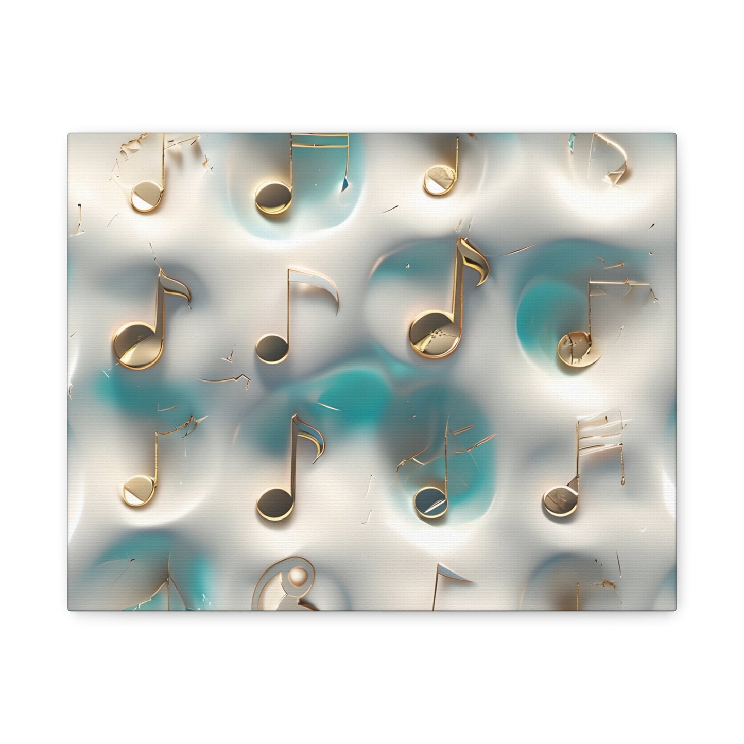 Musical Notes Wall Art Canvas, Elegant Home Decor, Perfect for Musicians, Music Lovers, Gifts for Music Teachers, Unique Art Piece