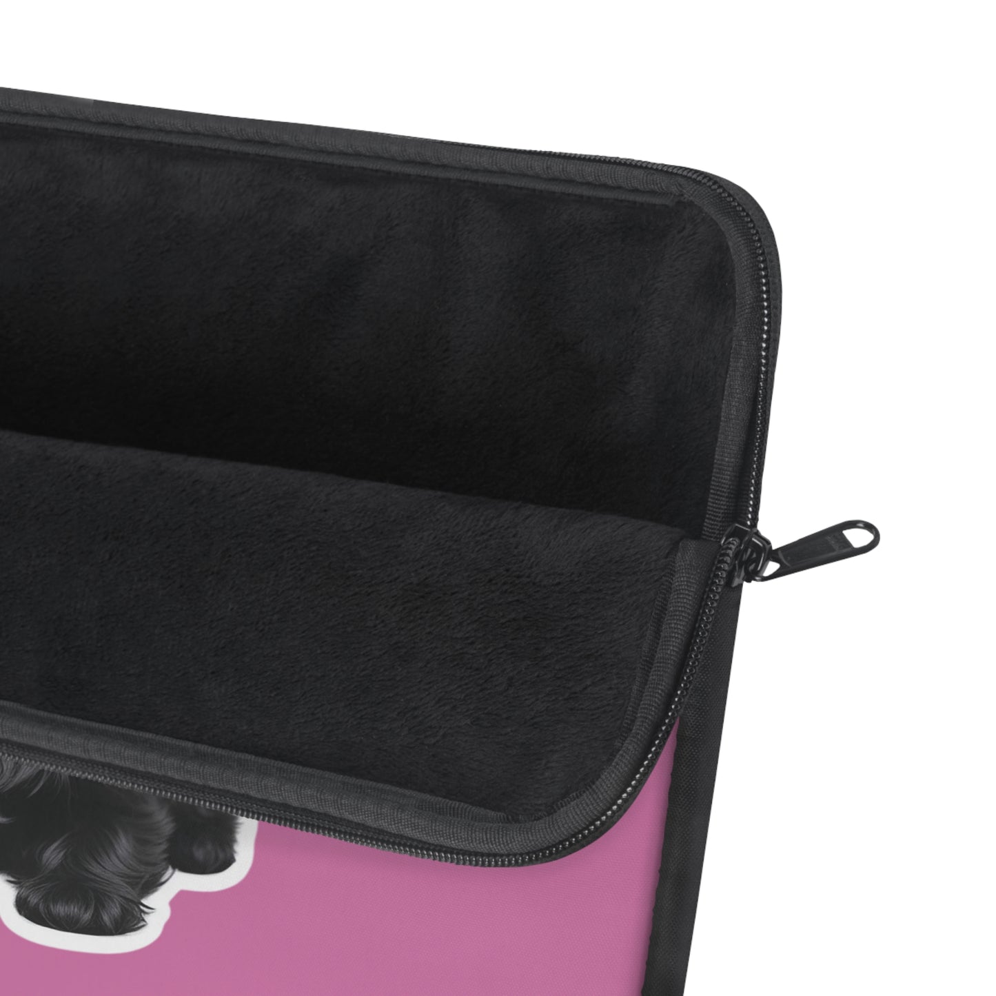 Cute Puppy Laptop Sleeve with Adorable Dog Design, Dog Lover Gift, Laptop Case, Pet Owner Accessory, Pink Sleeve