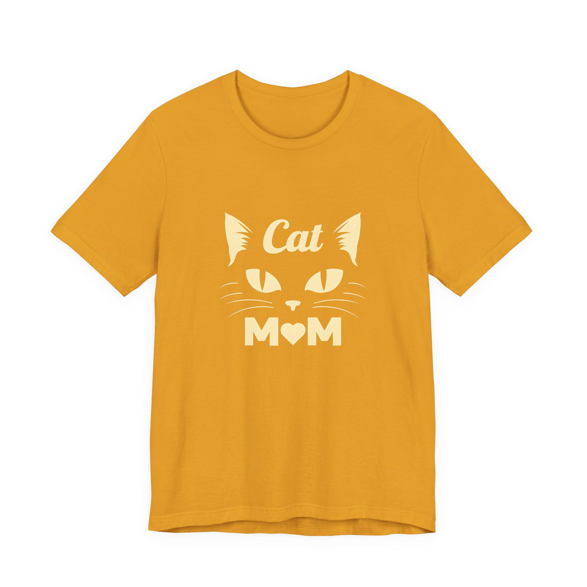Cat Mom T-Shirt — Cute Cat Face Graphic Tee for Cat Lovers