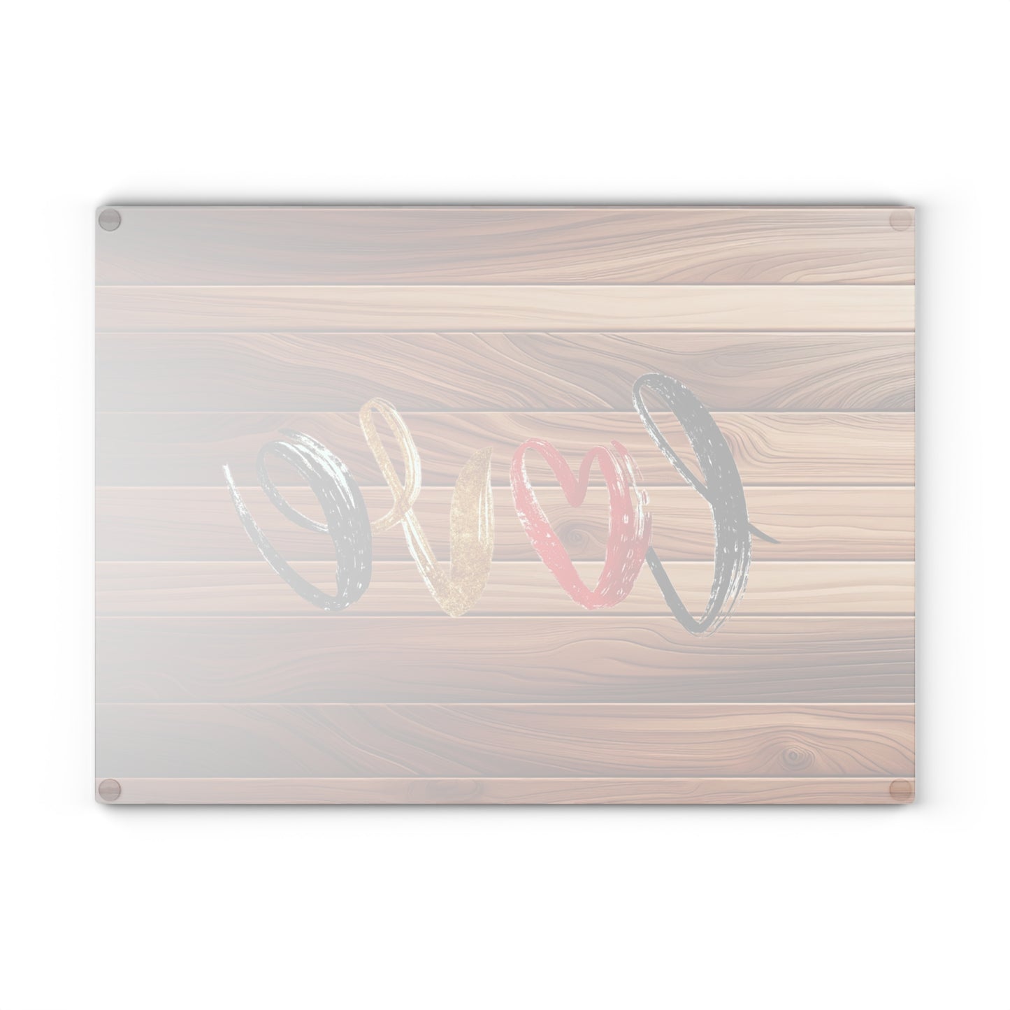 Love-Inspired Glass Cutting Board, Kitchen Decor, Wedding Gift, Anniversary Present, Home Chef Accessory, Heartwarming Gift