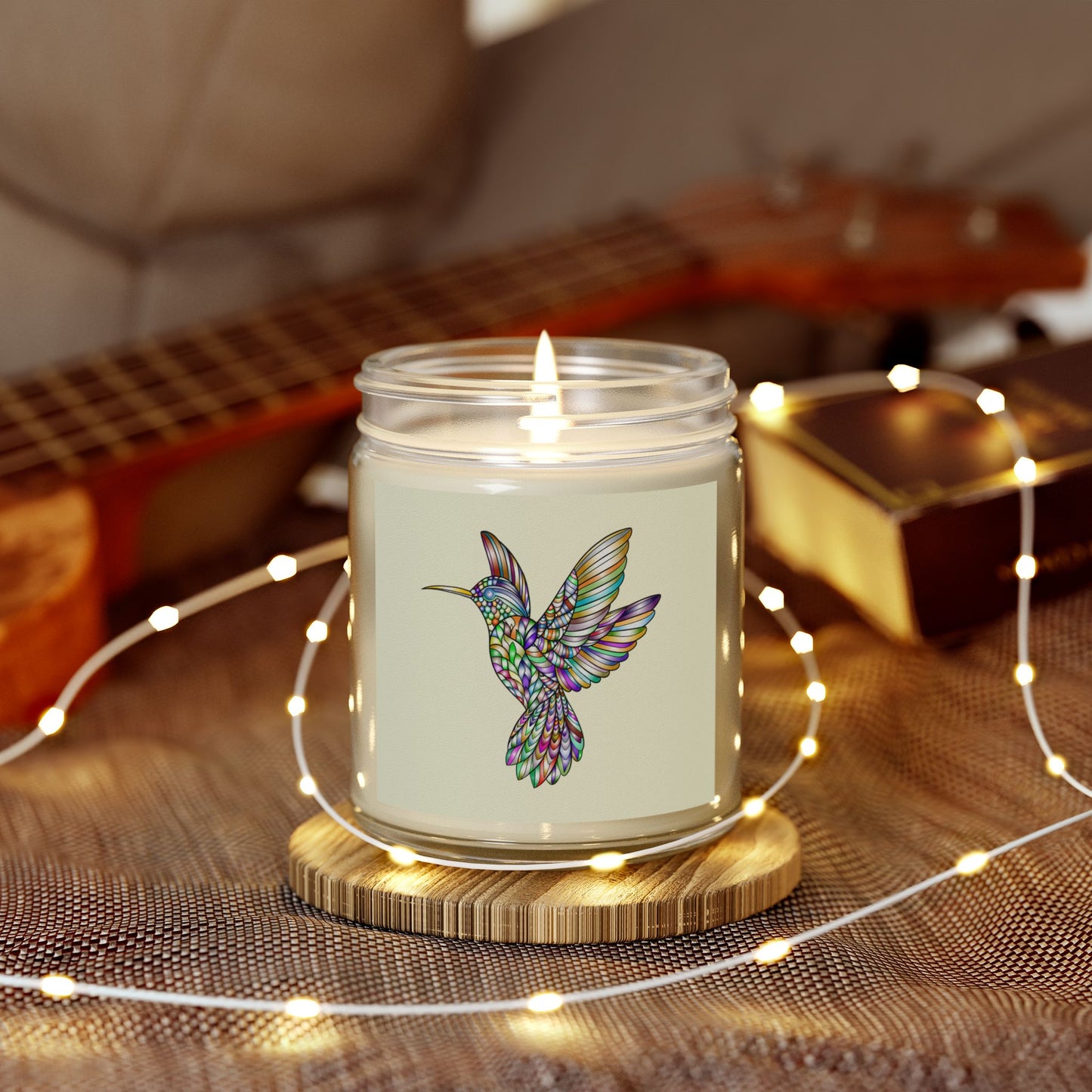 Colorful Hummingbird Scented Candle, Aromatherapy Candle, Gift Idea, Home Decor, Relaxation Candle, Eco-Friendly Wax