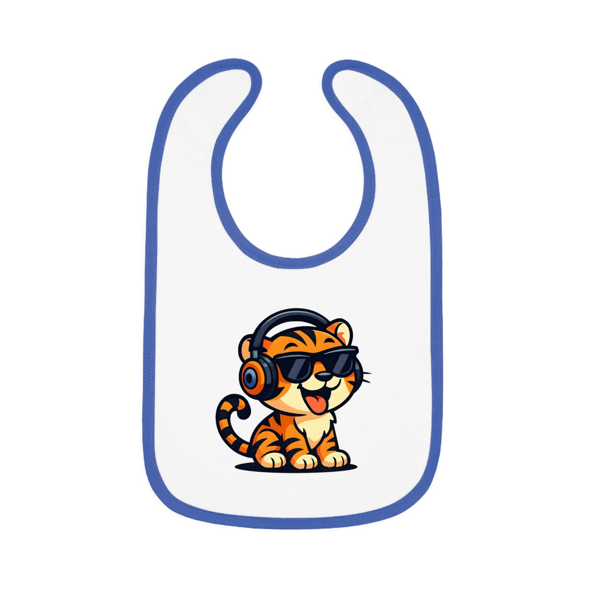 Cool Tiger Baby Bib, Cute Bib for Toddlers, Fun Feeding Accessory, Birthday Gift for Kids, Stylish Baby Gear