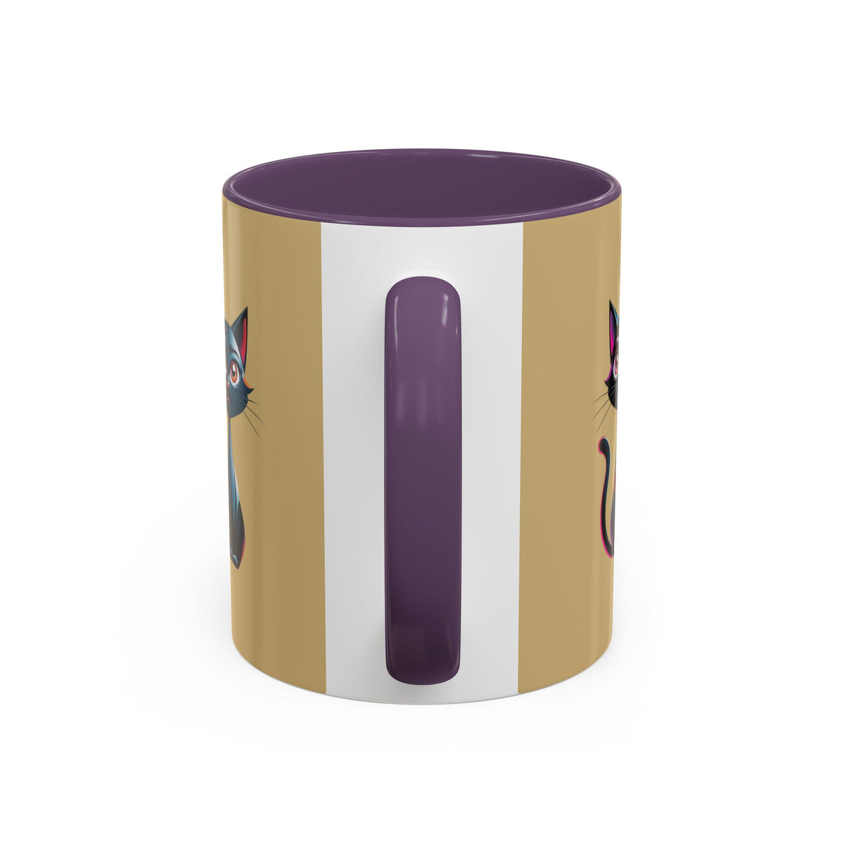 Cute Cat Accent Coffee Mug - Perfect for Cat Lovers, Gift for Birthdays, Home Decor, Animal Enthusiasts, Fun Kitchenware
