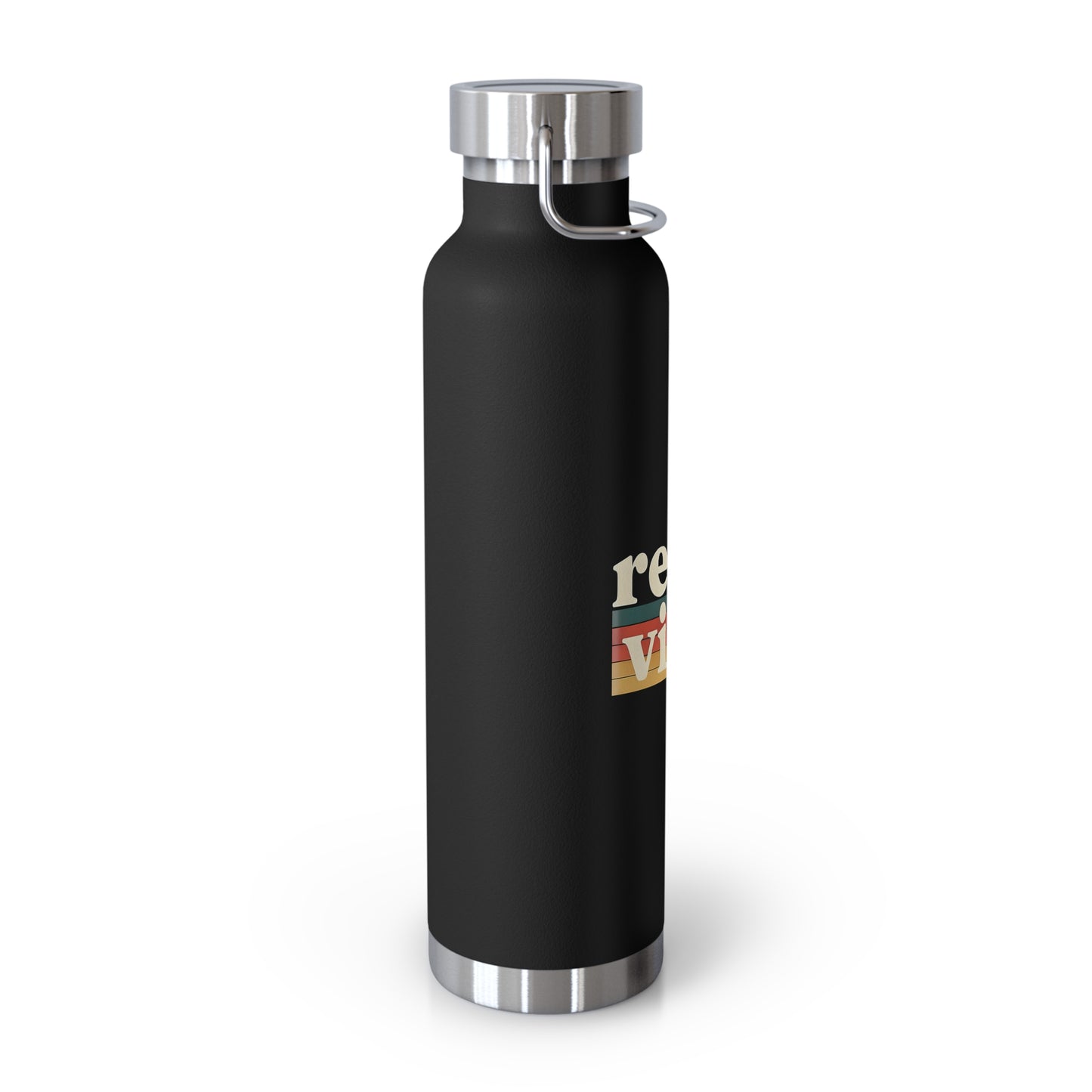 Retro Vibes Insulated Water Bottle, 22oz - Trendy Travel Flask, Stylish Hydration Gift for Fitness Lovers, Eco-Friendly Beverage Container