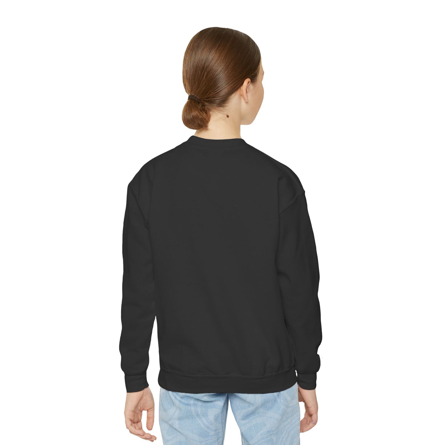 Cool Tiger Youth Crewneck Sweatshirt, Cute Animal Apparel, Teen Style, Gift for Kids, Casual Wear