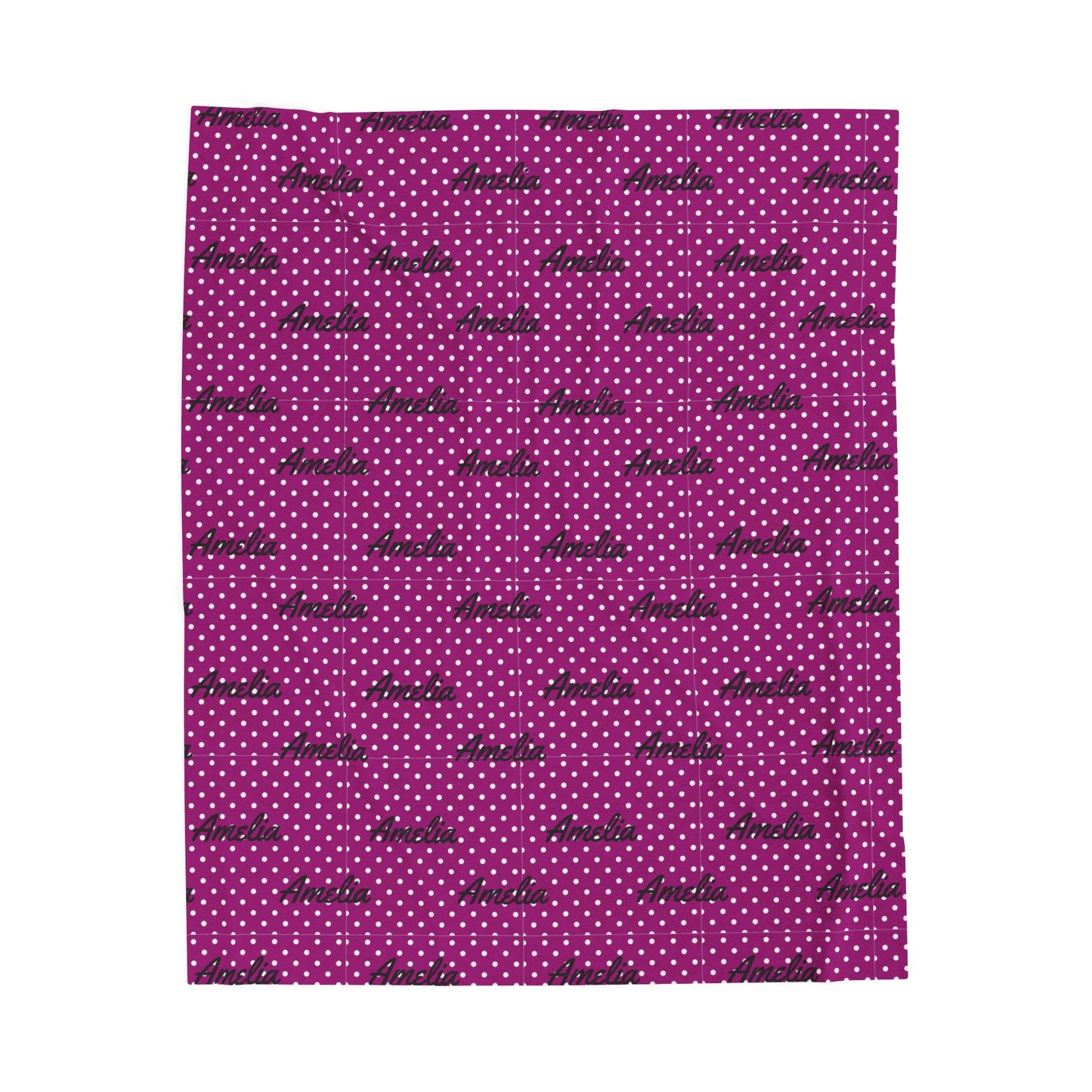 Cozy Velveteen Plush Blanket Amelia