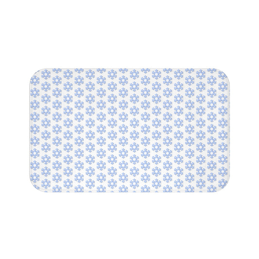 Charming Floral Bath Mat, Cute Bathroom Decor, Non-Slip Bath Rug, Spring Home Accessory, Gift for Housewarming