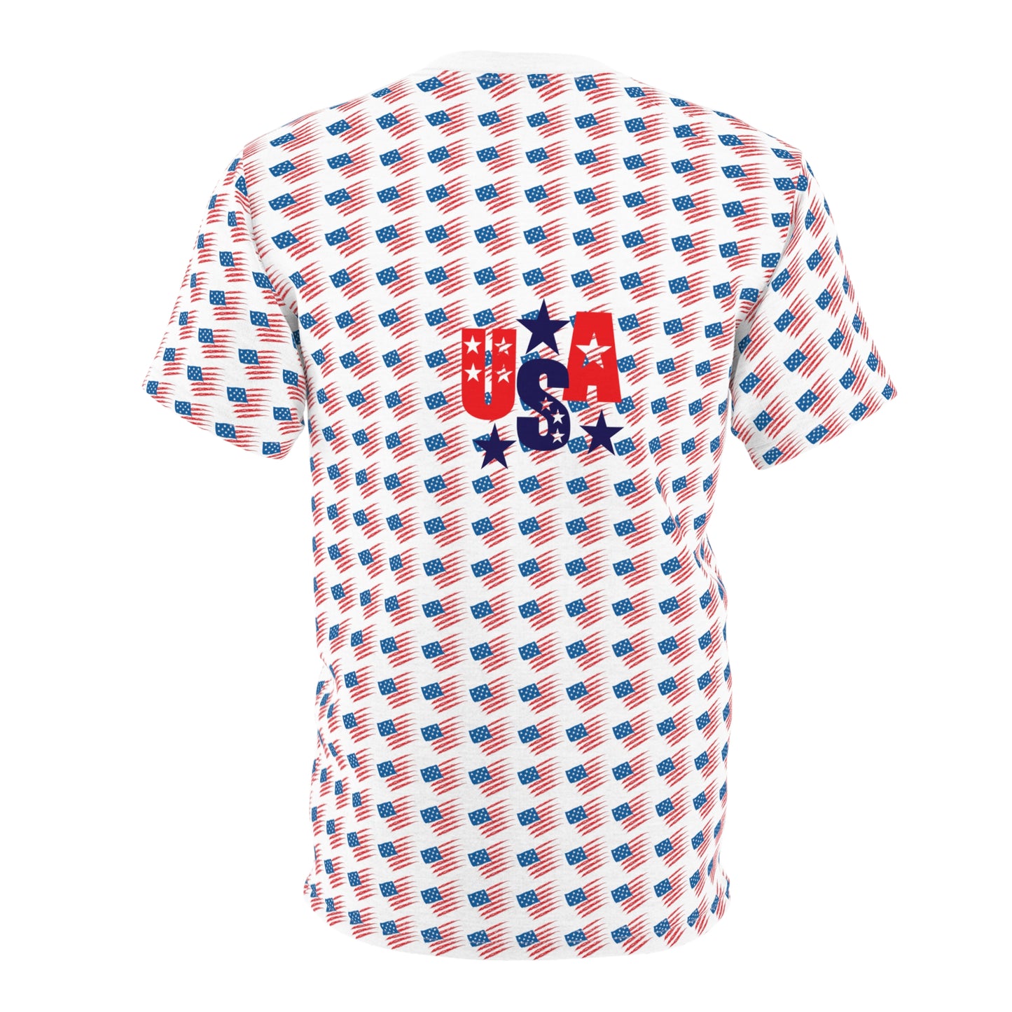 USA Flag Unisex Tee | Patriotic 4th of July Shirt, Independence Day Outfit, Red White Blue Top, Memorial Day Attire, Gift for Veterans