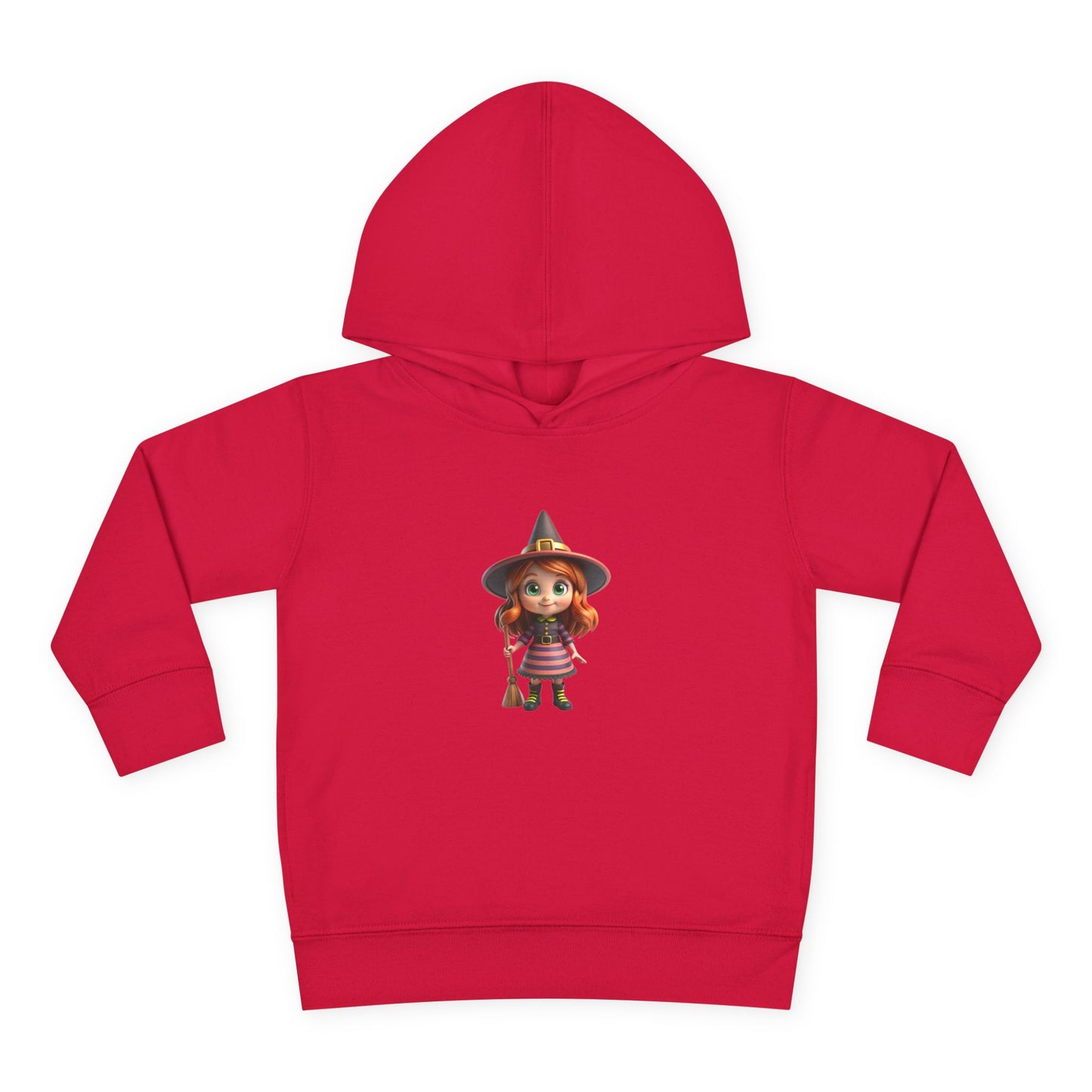 Toddler Witch Fleece Hoodie, Cute Kids Pullover, Halloween Costume, Cozy Toddler Apparel, Spooky Season Gear, Gift for Little Ones