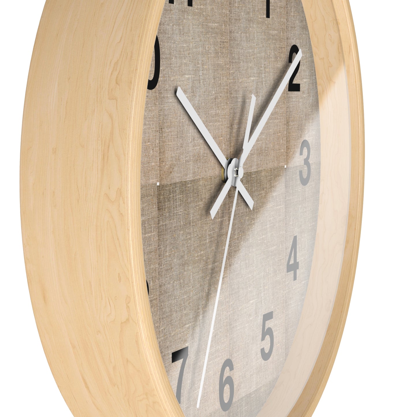 Minimalist Natural Wall Clock | Rustic Decor, Timeless Home Accent, Gift for Housewarming, Boho Vibe, Modern Design