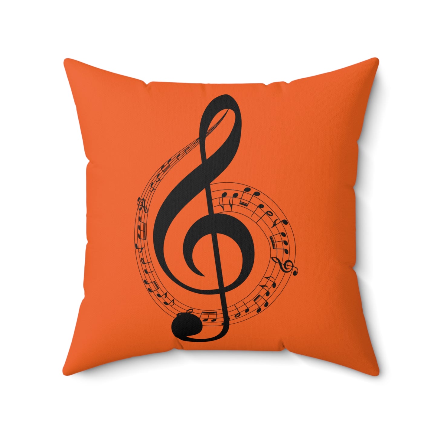 Musical Note Throw Pillow