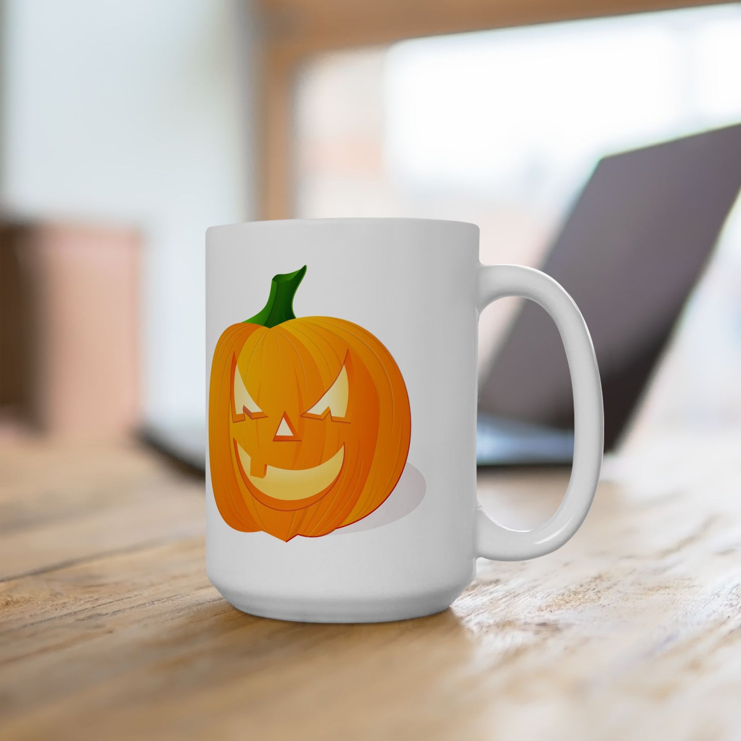 Halloween Pumpkin Mug | 11oz & 15oz Ceramic | Perfect for Fall, Cozy Drinks, Gifting