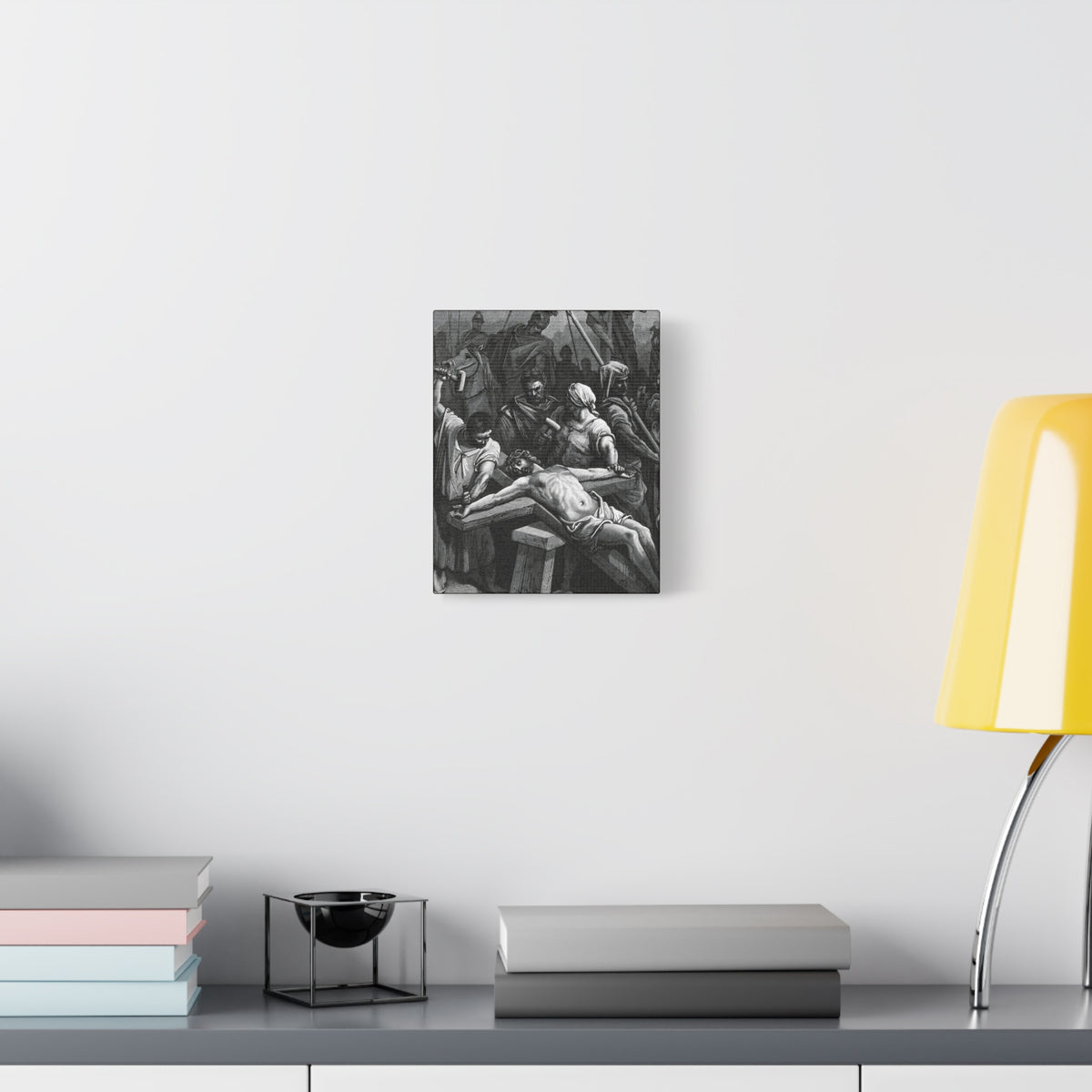 Crucifixion Art Matte Canvas Print – Stretched Religious Wall Decor