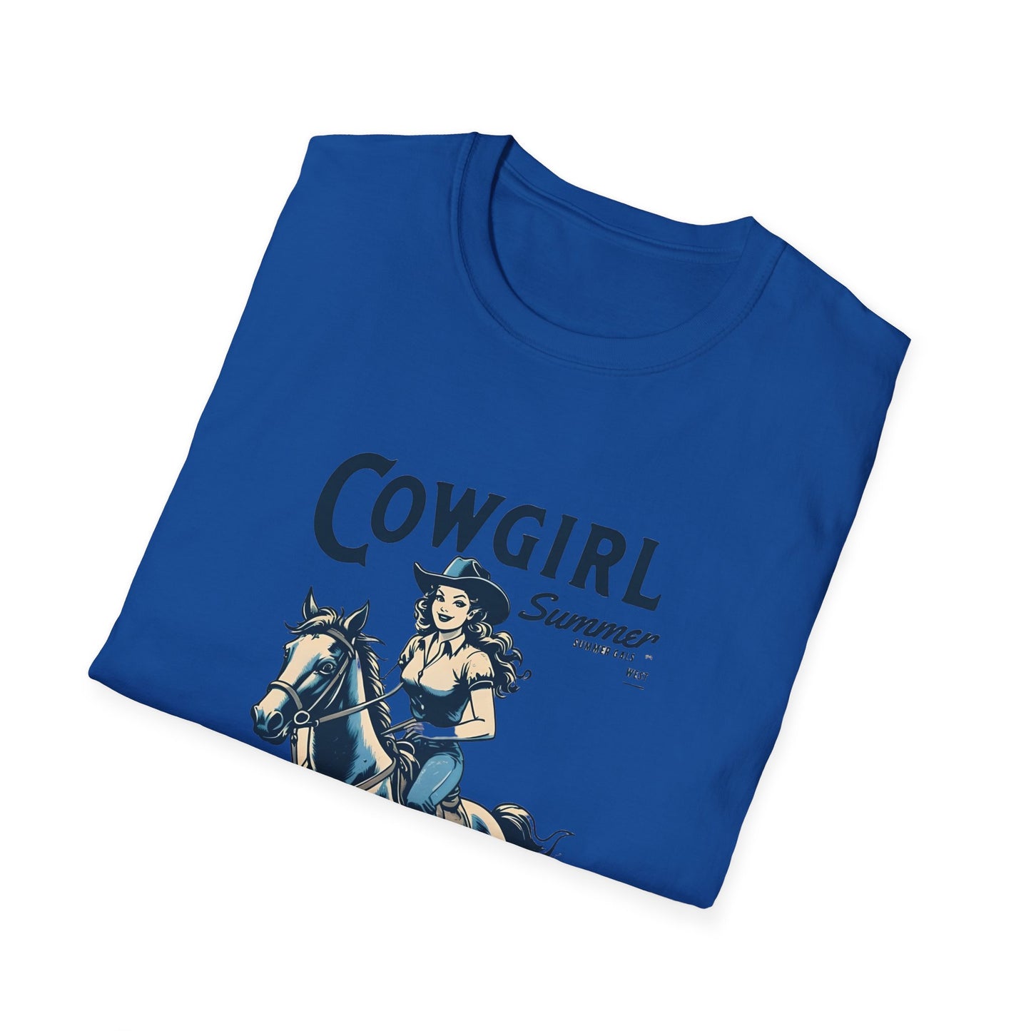 Cowgirl Summer Unisex Soft style T-Shirt Vintage Equestrian Tee for Horse Lovers