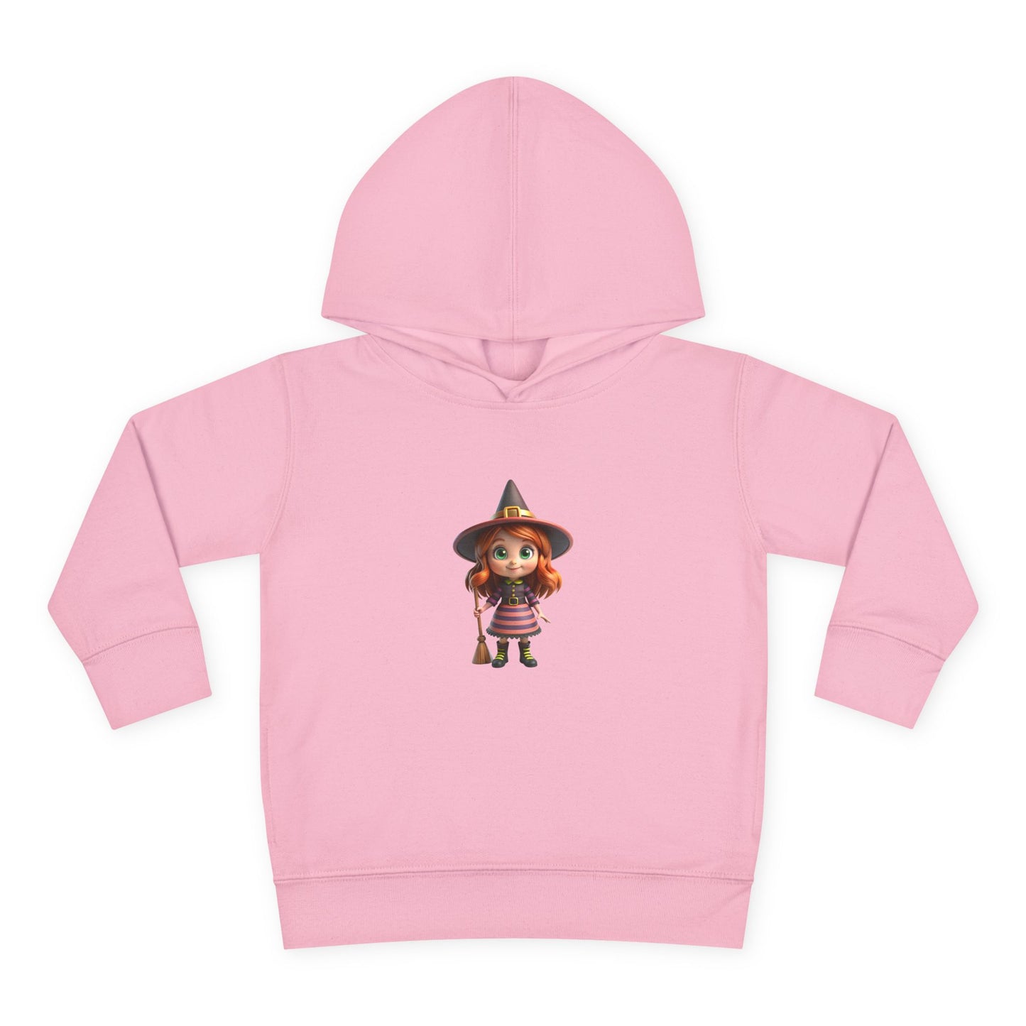 Toddler Witch Fleece Hoodie, Cute Kids Pullover, Halloween Costume, Cozy Toddler Apparel, Spooky Season Gear, Gift for Little Ones