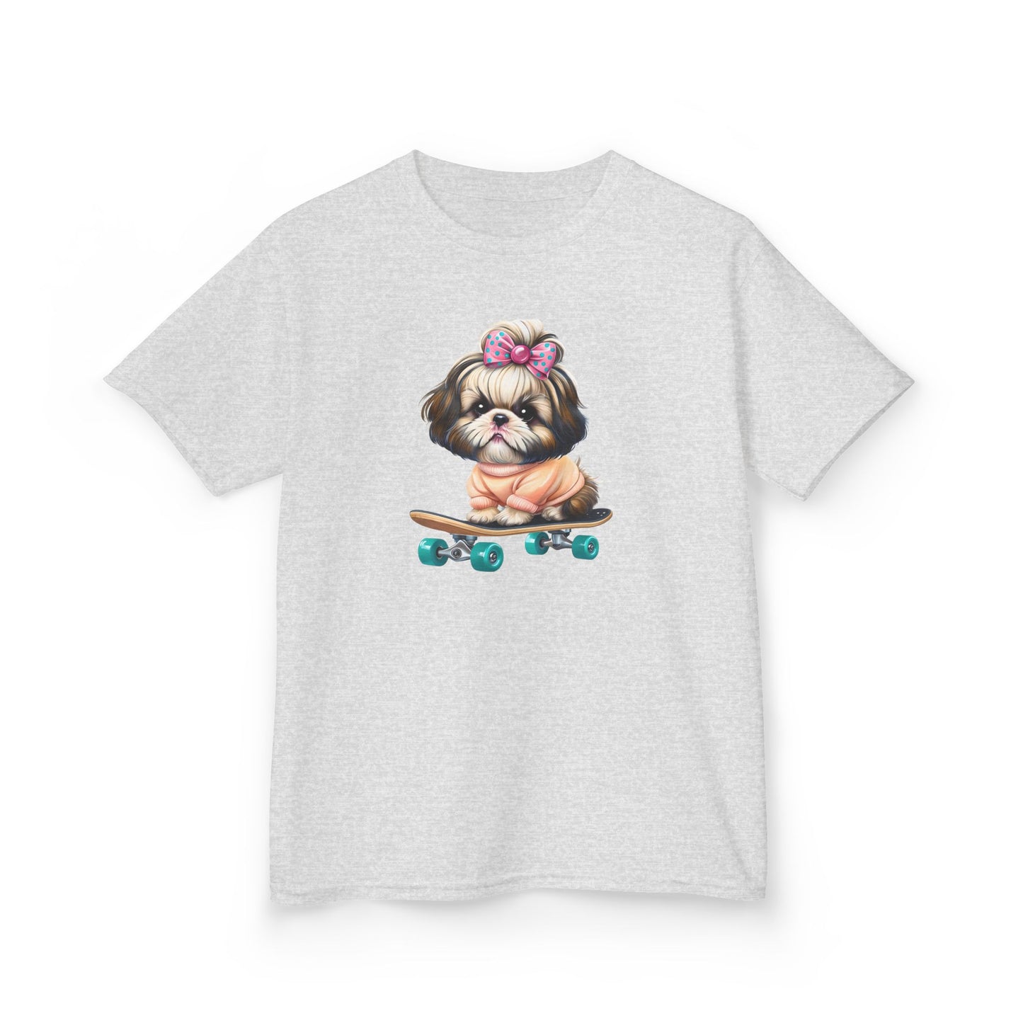 Cute Puppy Skateboard Kids Tee