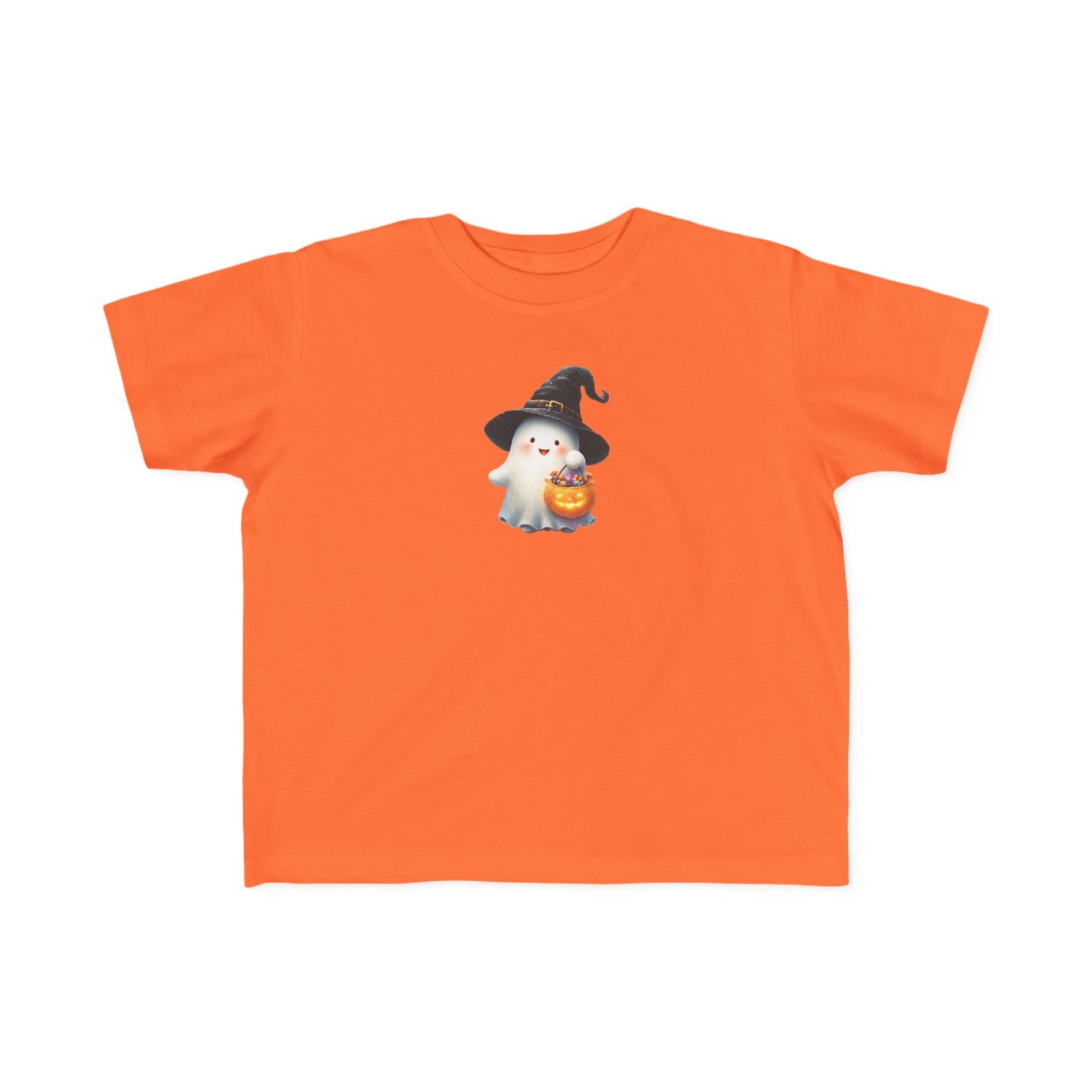 Adorable Halloween Toddler Tee, Cute Ghost Design, Kids Halloween Outfit, Witch Hat Shirt, Toddler Costume Top