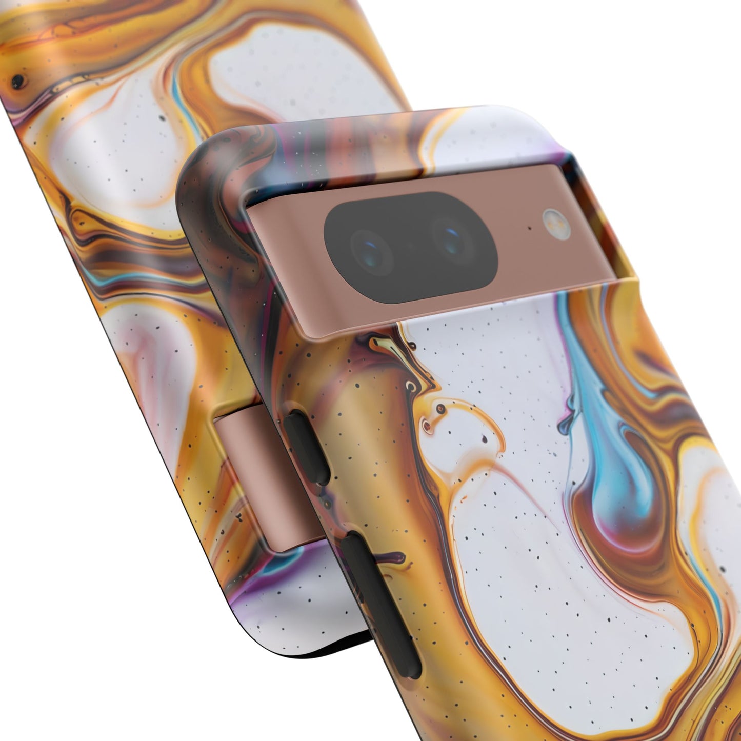 Artistic Phone Case, Tough Cases with Colorful Marble Design