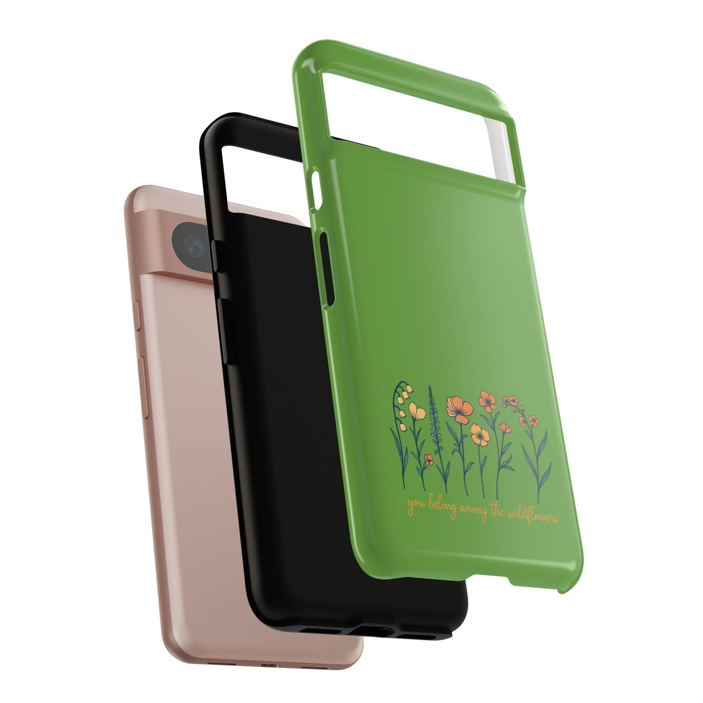 Floral Phone Case - You Belong Among the Wildflowers, Botanical Gift, Eco-Friendly Phone Accessory, Nature Lover Statement