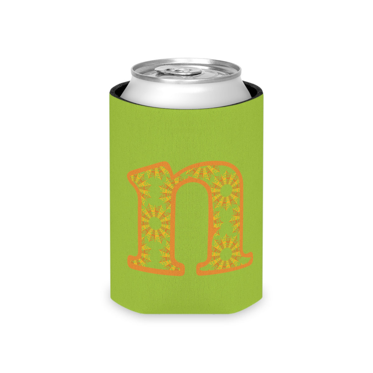 Vibrant Initial Can Cooler, Personalized Party Favor, Summer BBQ Accessory, Custom Drink Sleeve, Gift for Him/Her