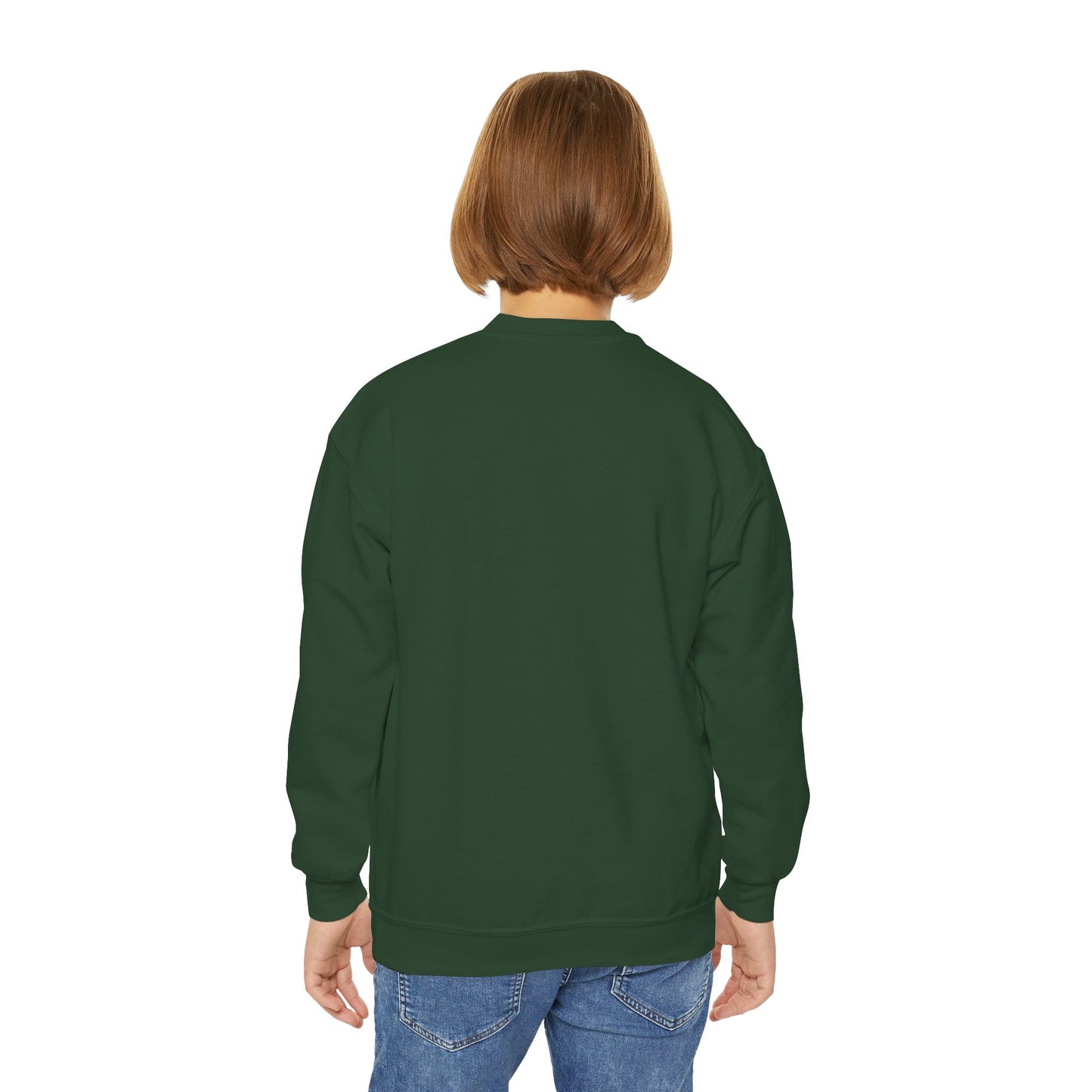 Adorable Elephant Youth Crewneck Sweatshirt, Kids' Casual Wear, Animal Lover Gift, Birthday Present, Cute Sweatshirt for All Seasons