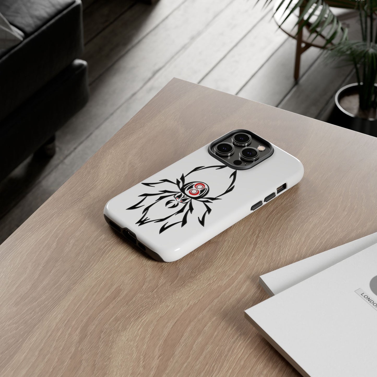 Spider Phone Case, Tough Cases, Stylish Accessory, Gift for Teens, Unique Design, Halloween Decor