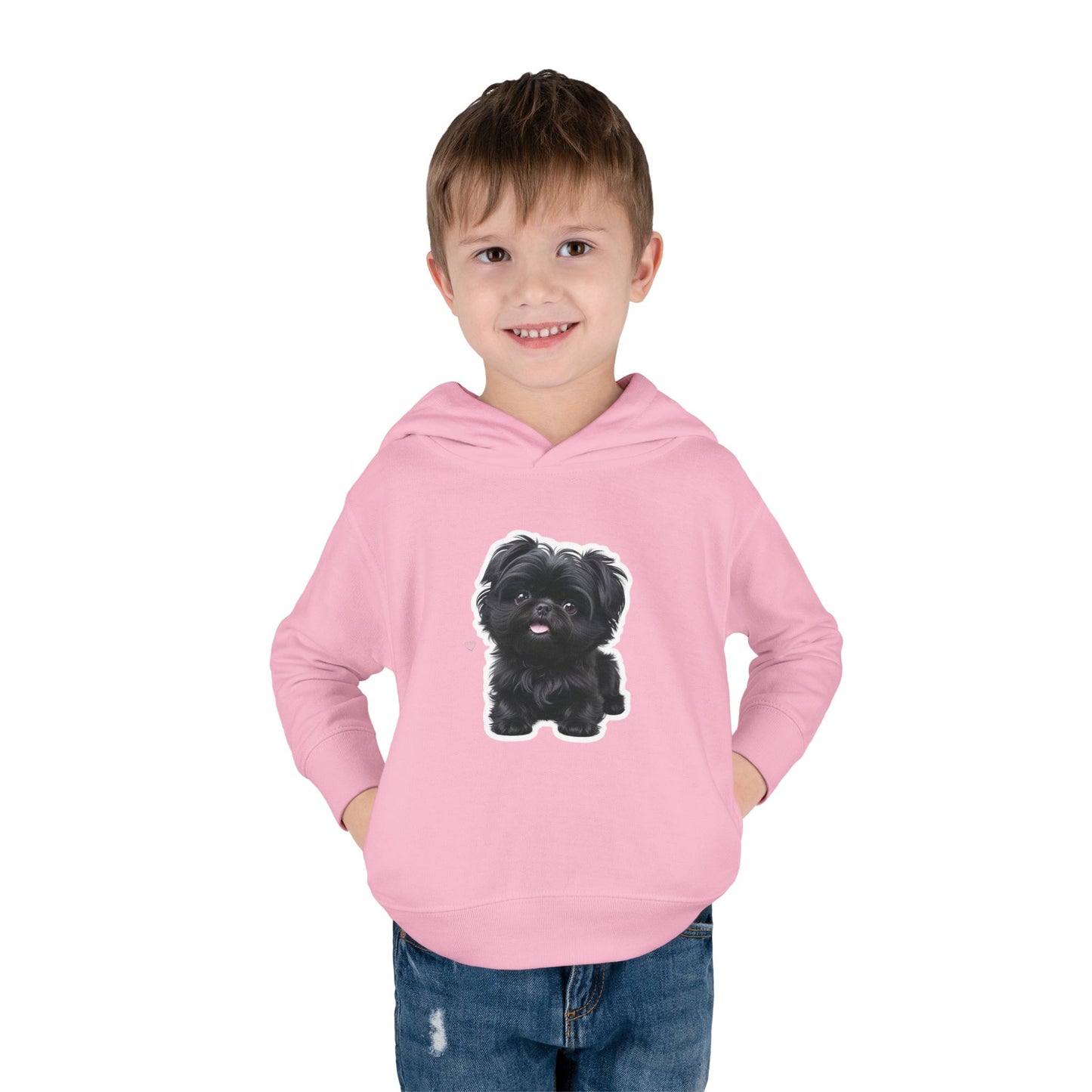 Cute Toddler Hoodie with Adorable Dog Design, Baby Gift, Winter Wear, Kids Sweatshirt, Comfortable Pullover