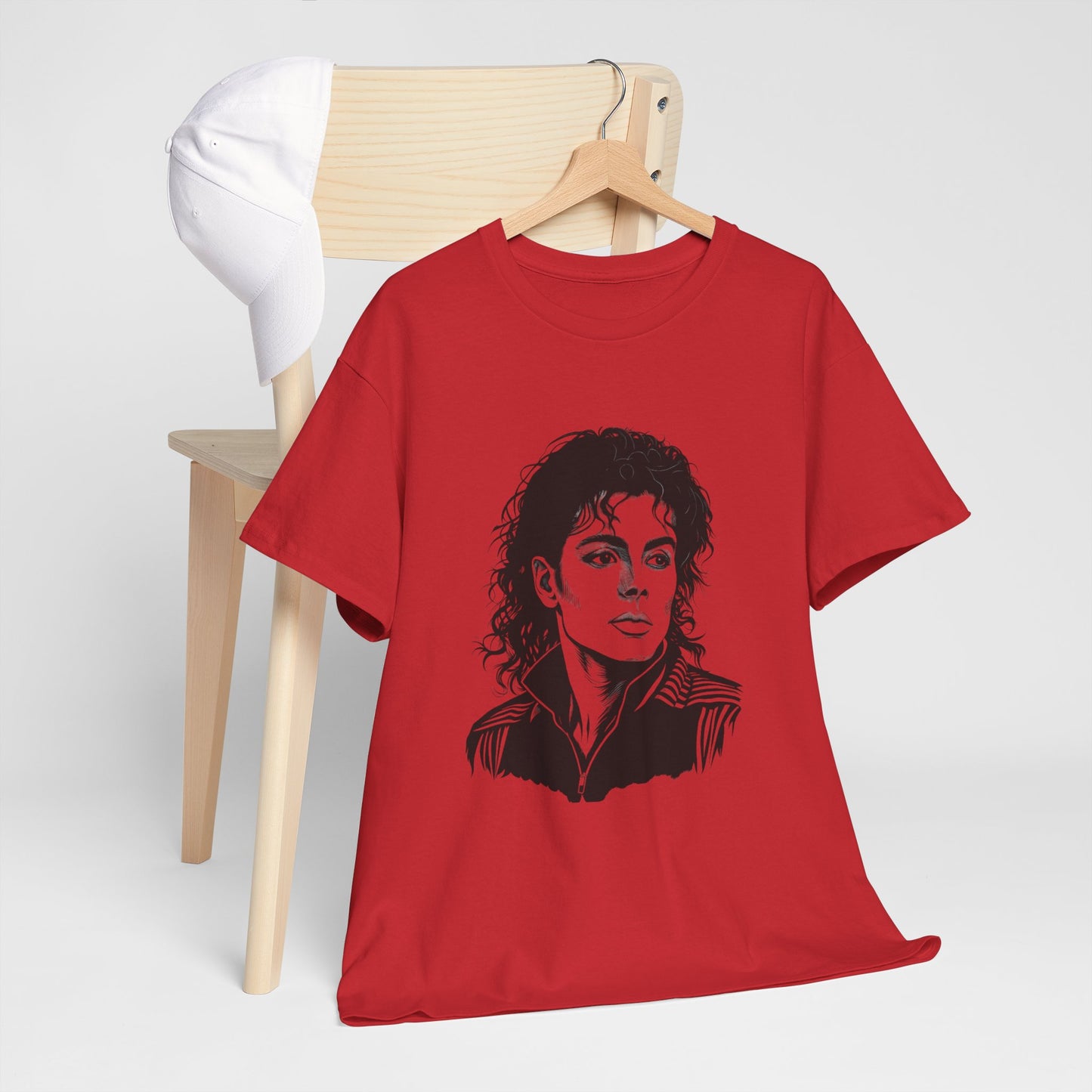 Michael Inspired Unisex Heavy Cotton Tee, Vintage Style Shirt, Retro Graphic Tee, Music Lover Gift, Unisex Casual Wear