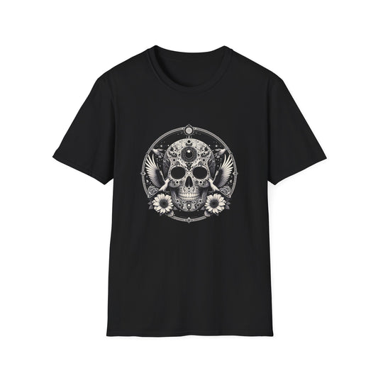 Day of the Dead Skull T-Shirt — Floral Calavera Graphic Tee