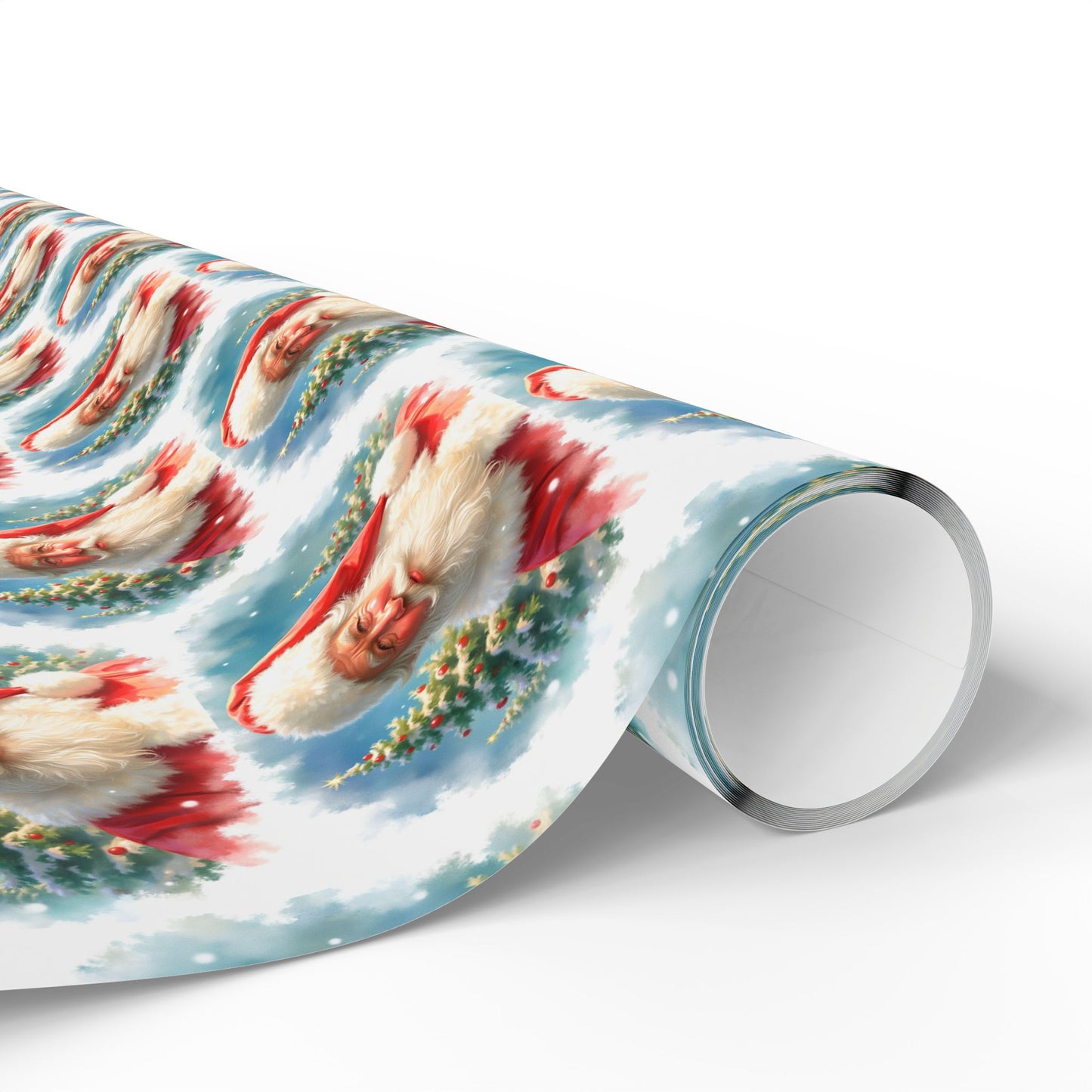 Festive Wrapping Paper | Holiday Gift Wrap, Christmas Decor, Santa Print, Eco-Friendly Wrap, Party Supplies